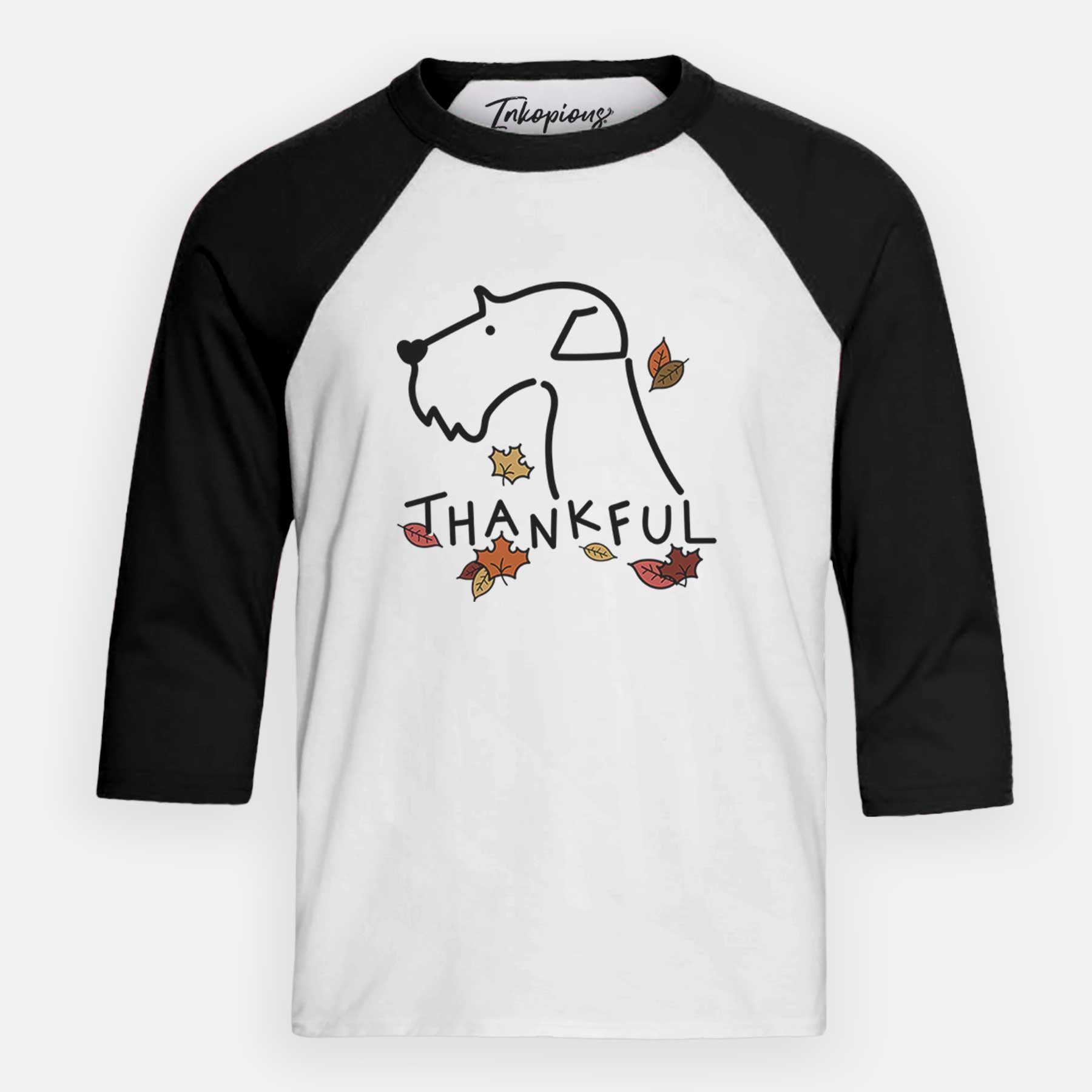 Thankful Airedale Terrier - Youth 3/4 Long Sleeve