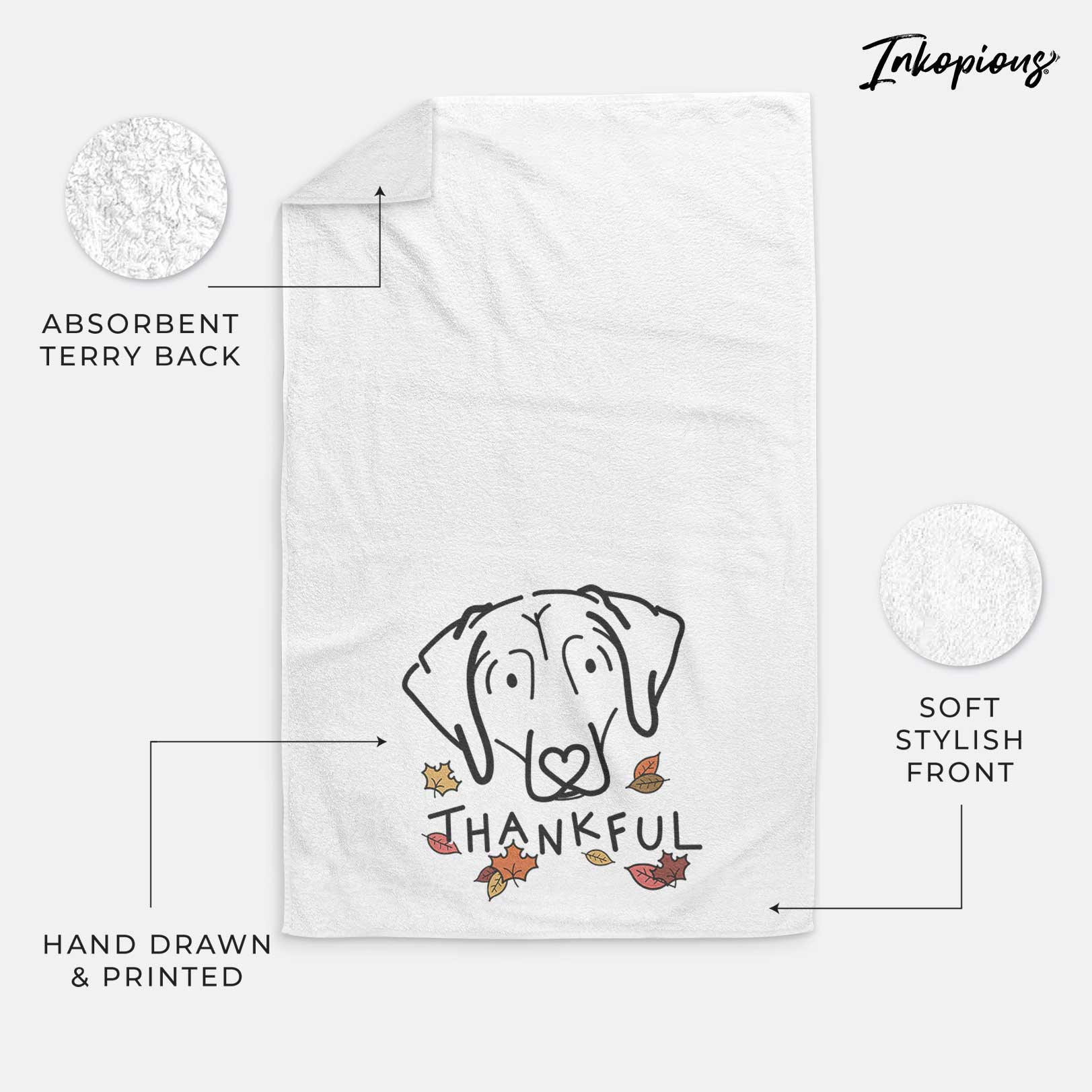 Thankful Beagle - Aly - Decorative Hand Towel