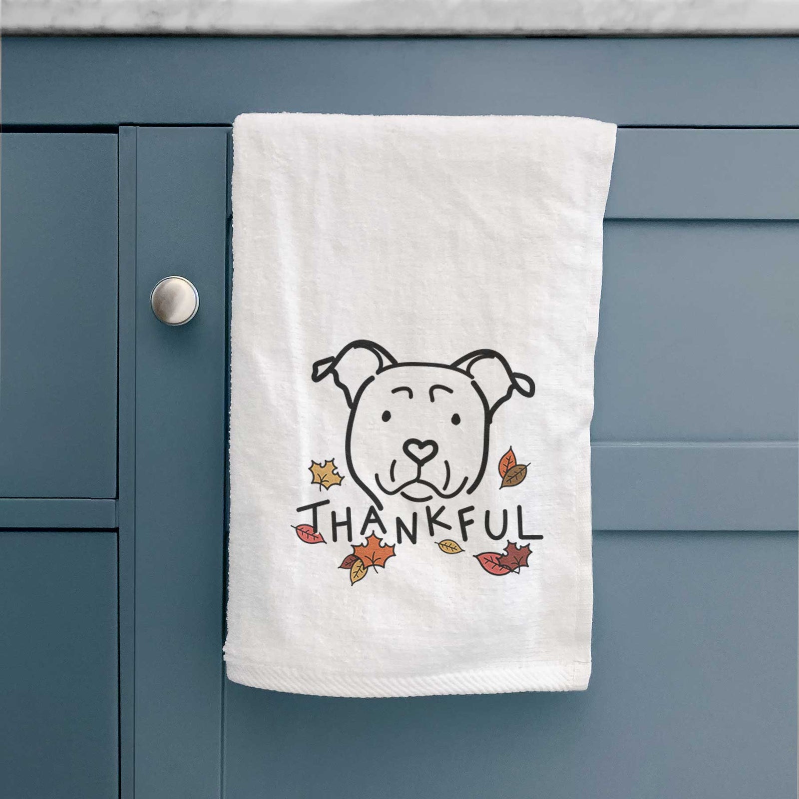 Thankful American Staffordshire Terrier - Decorative Hand Towel