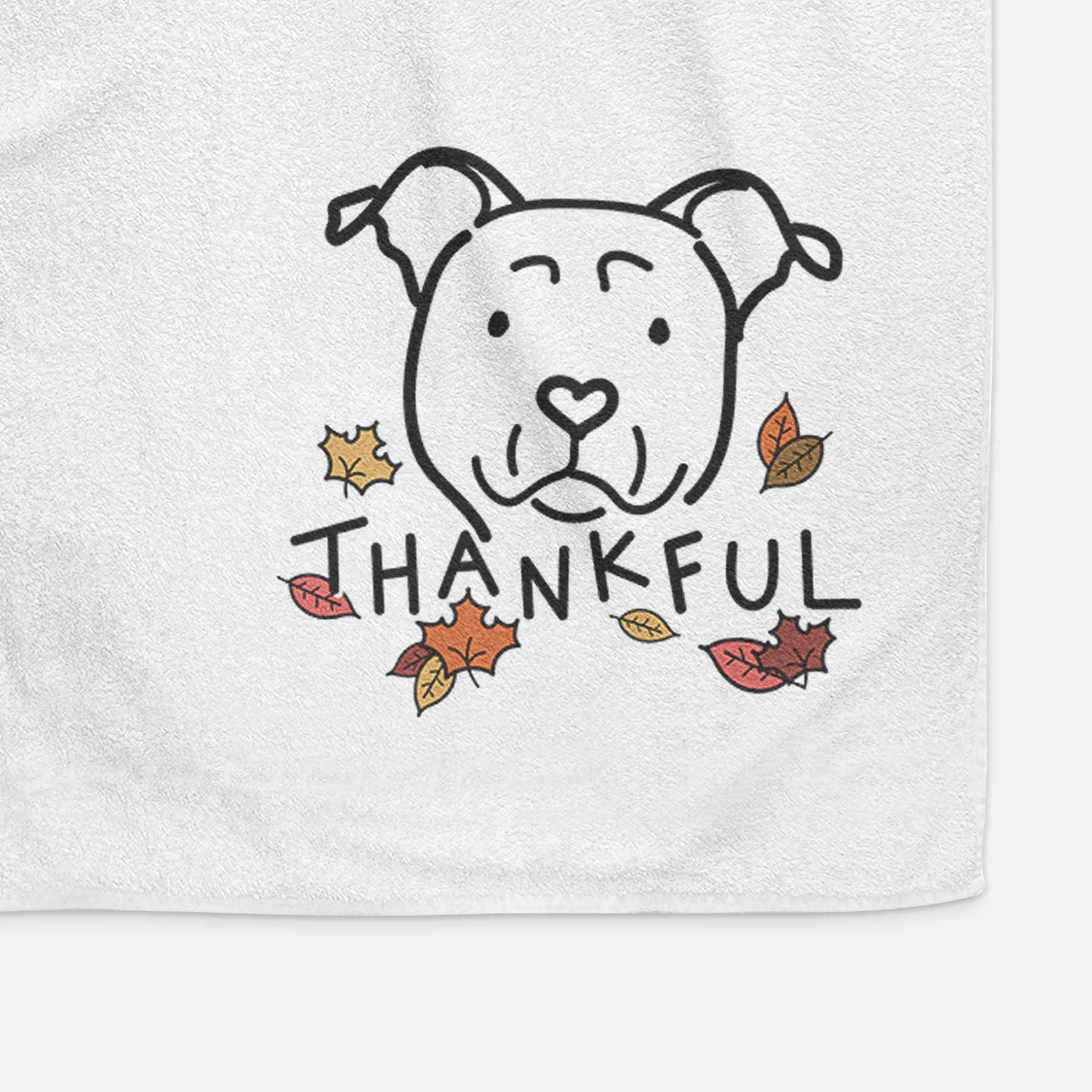 Thankful American Staffordshire Terrier - Decorative Hand Towel