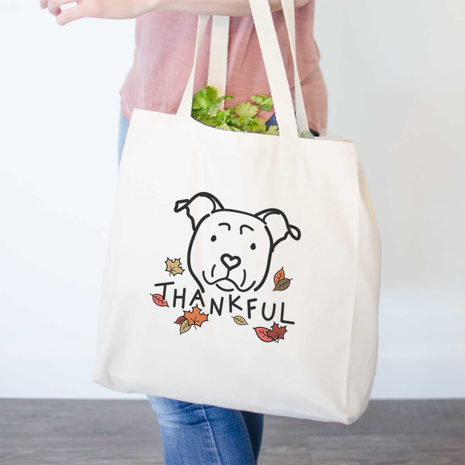 Thankful American Staffordshire Terrier - Tote Bag