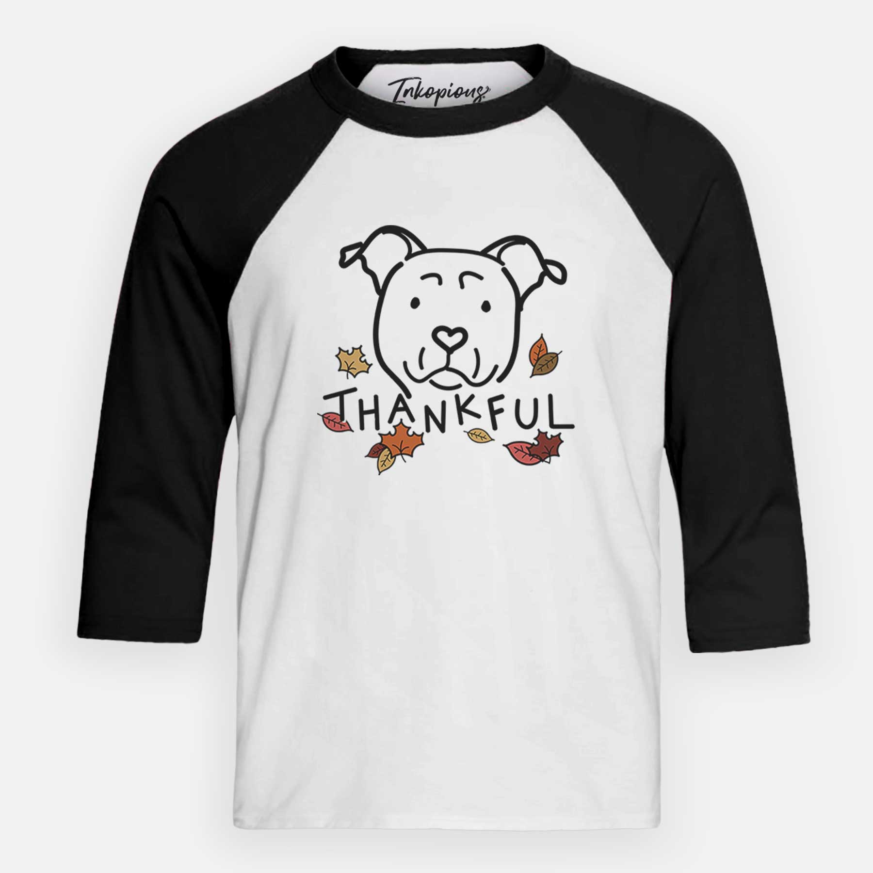 Thankful American Staffordshire Terrier - Youth 3/4 Long Sleeve