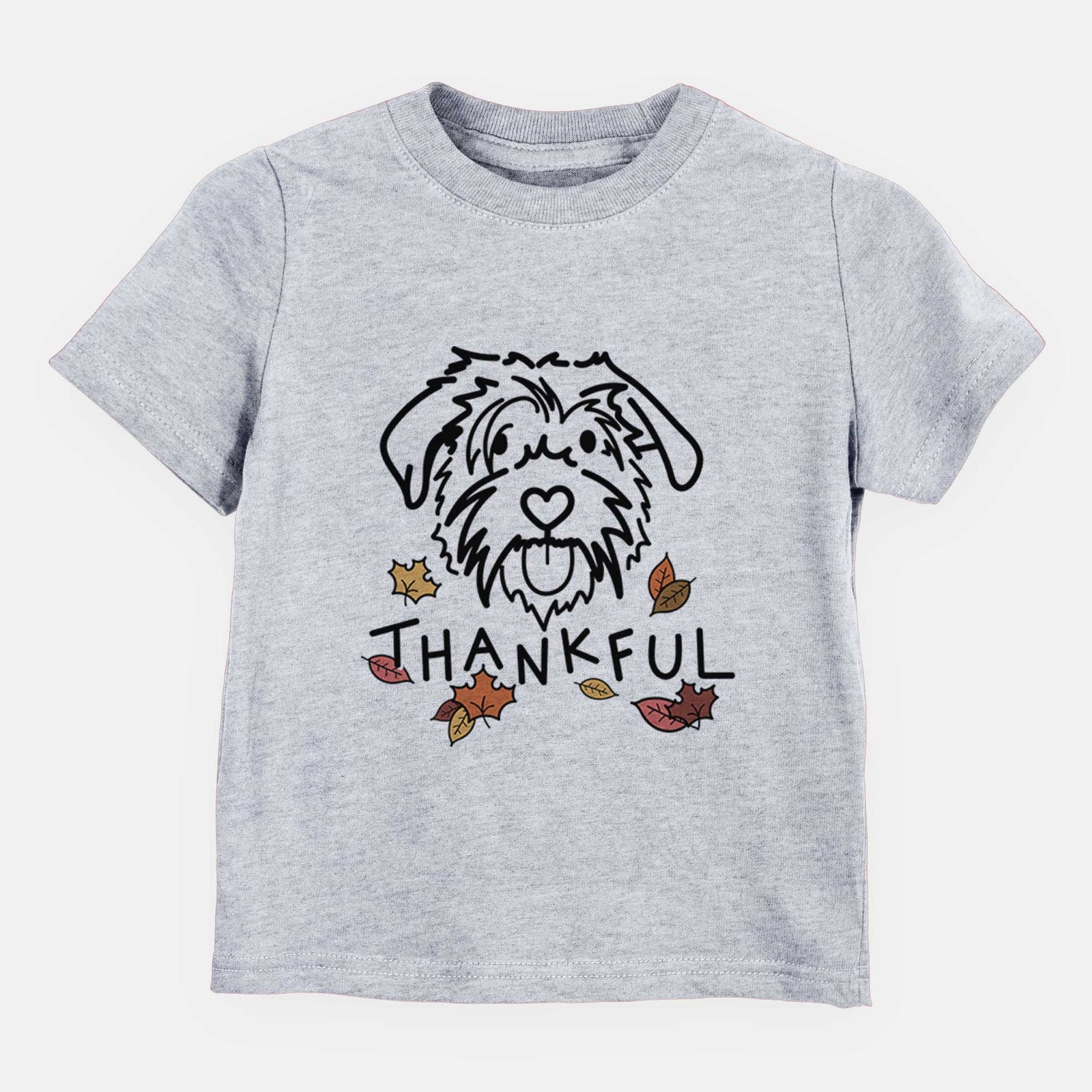 Thankful Scottish Terrier Border Collie Mix - Amal - Kids/Youth/Toddler Shirt