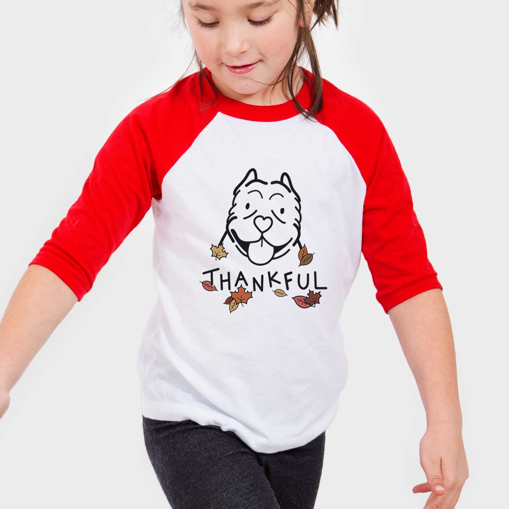 Thankful American Bully - Youth 3/4 Long Sleeve