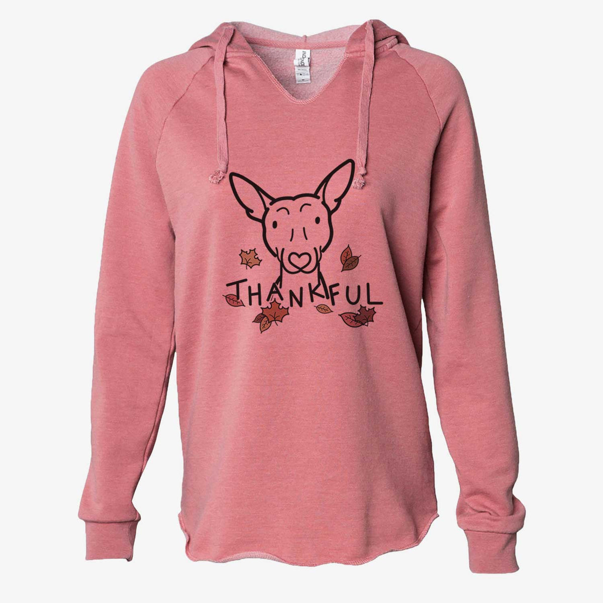 Thankful American Hairless Terrier - Cali Wave Hooded Sweatshirt