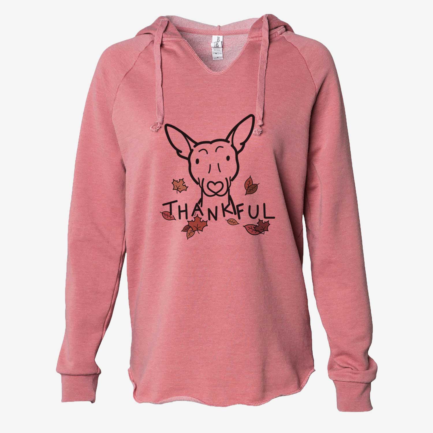 Thankful American Hairless Terrier - Cali Wave Hooded Sweatshirt