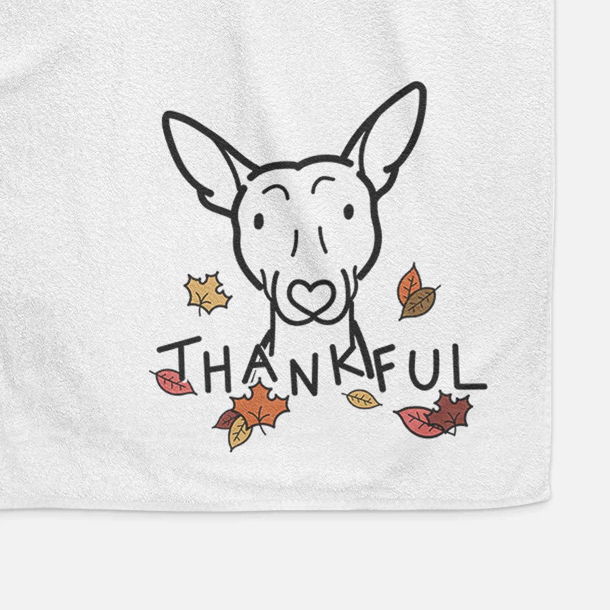 Thankful American Hairless Terrier - Decorative Hand Towel