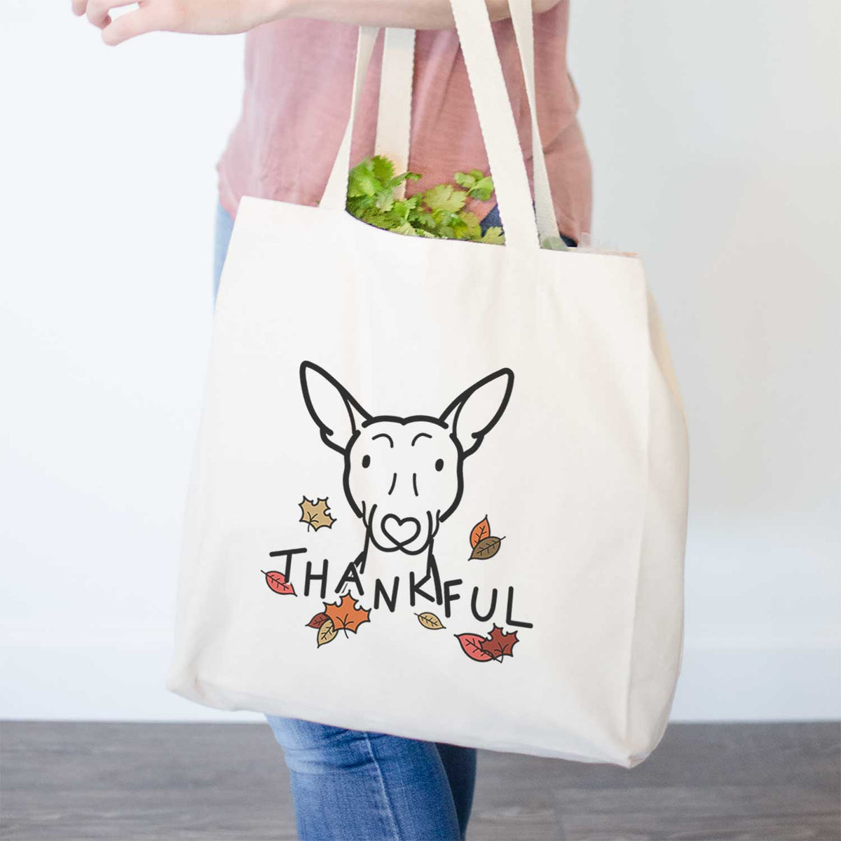 Thankful American Hairless Terrier - Tote Bag