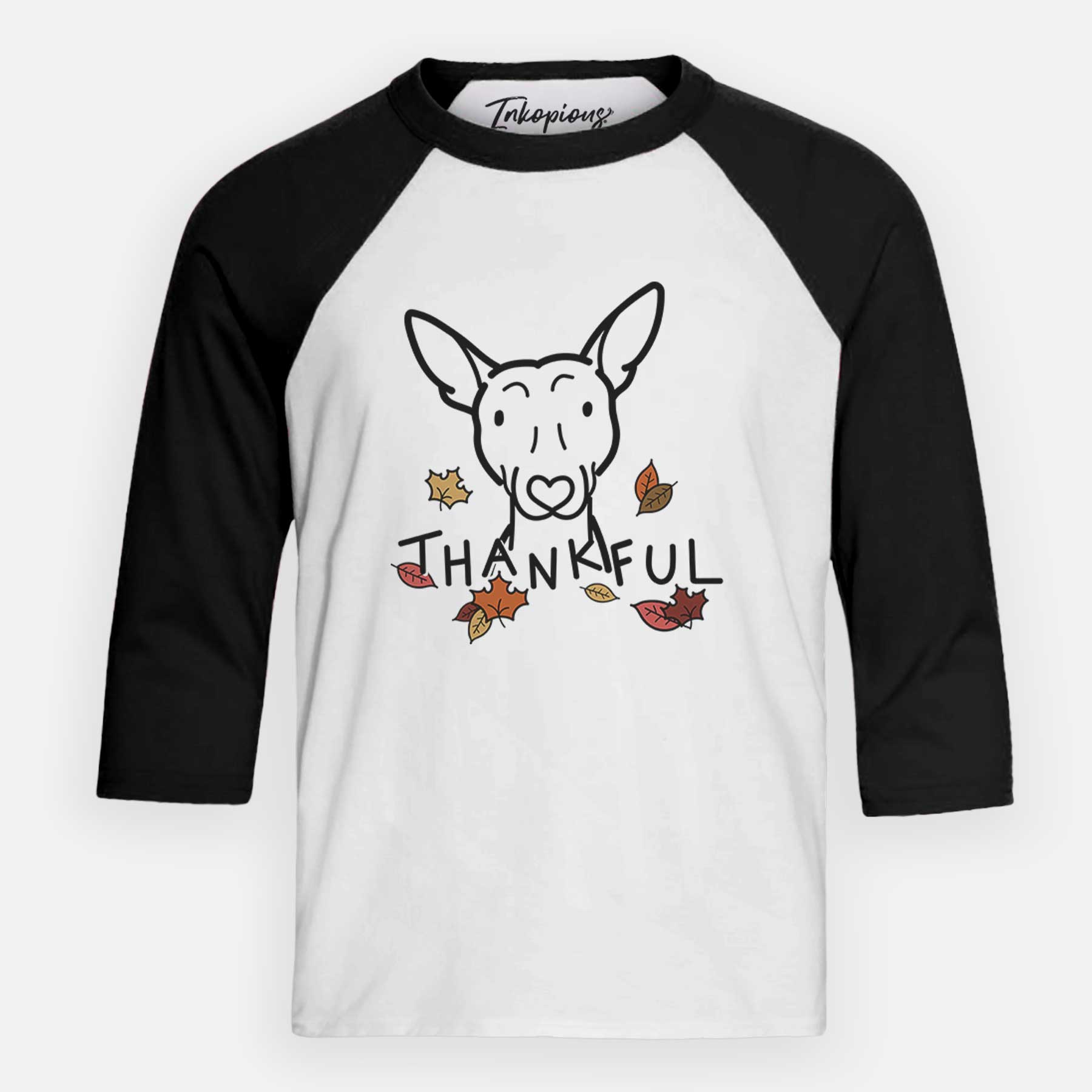 Thankful American Hairless Terrier - Youth 3/4 Long Sleeve