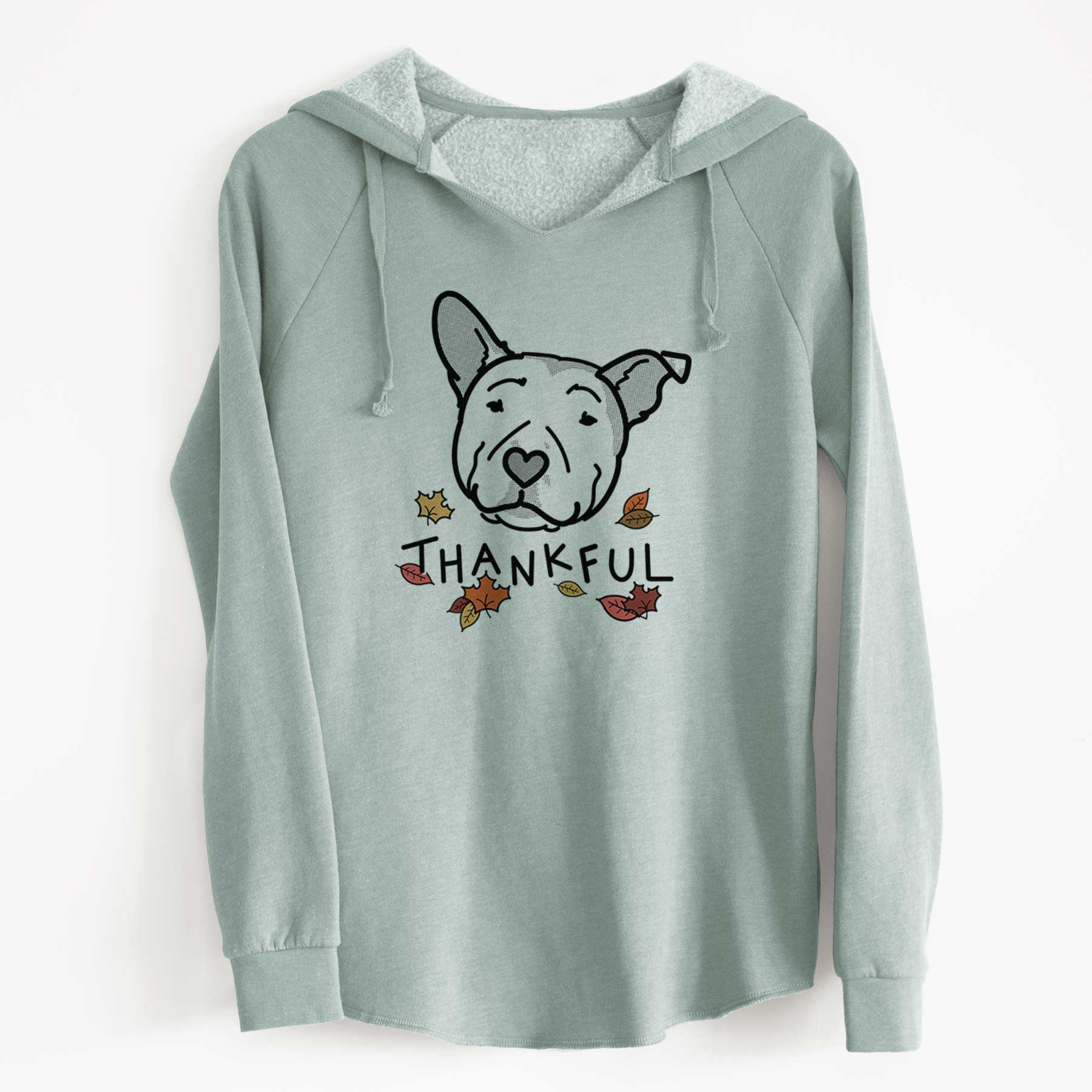 Thankful Pitbull - Archer - Cali Wave Hooded Sweatshirt