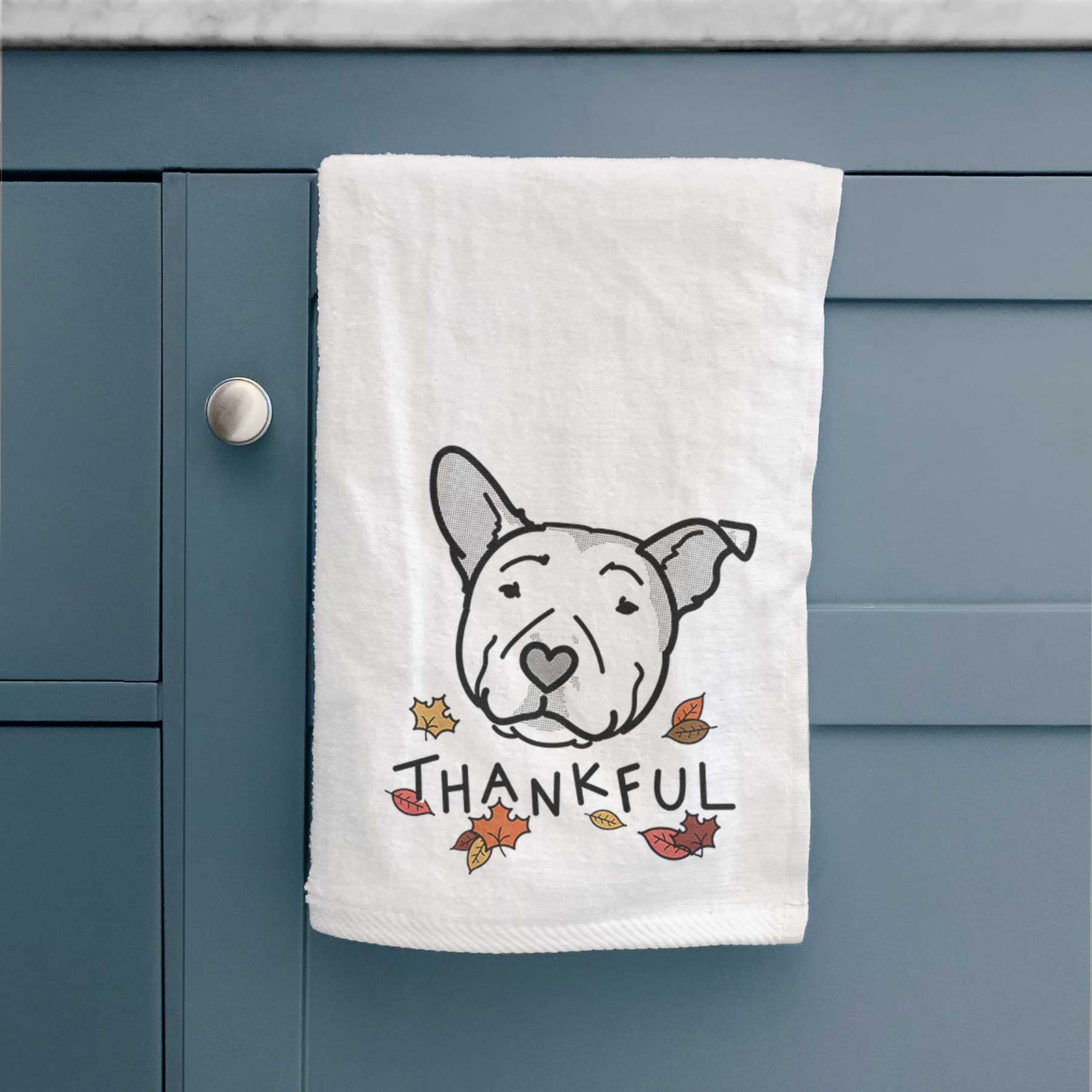 Thankful Pitbull - Archer - Decorative Hand Towel