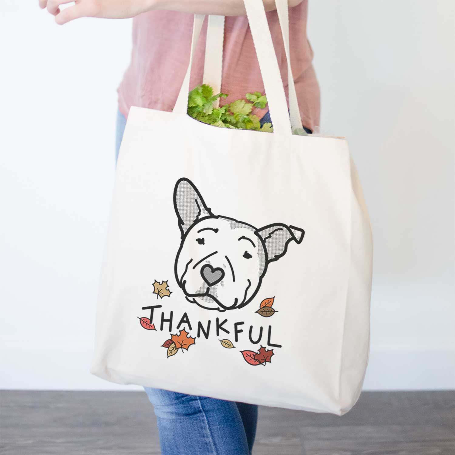 Thankful Pitbull - Archer - Tote Bag