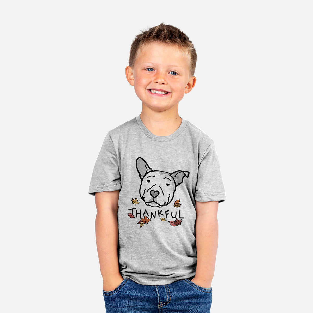 Thankful Pitbull - Archer - Kids/Youth/Toddler Shirt