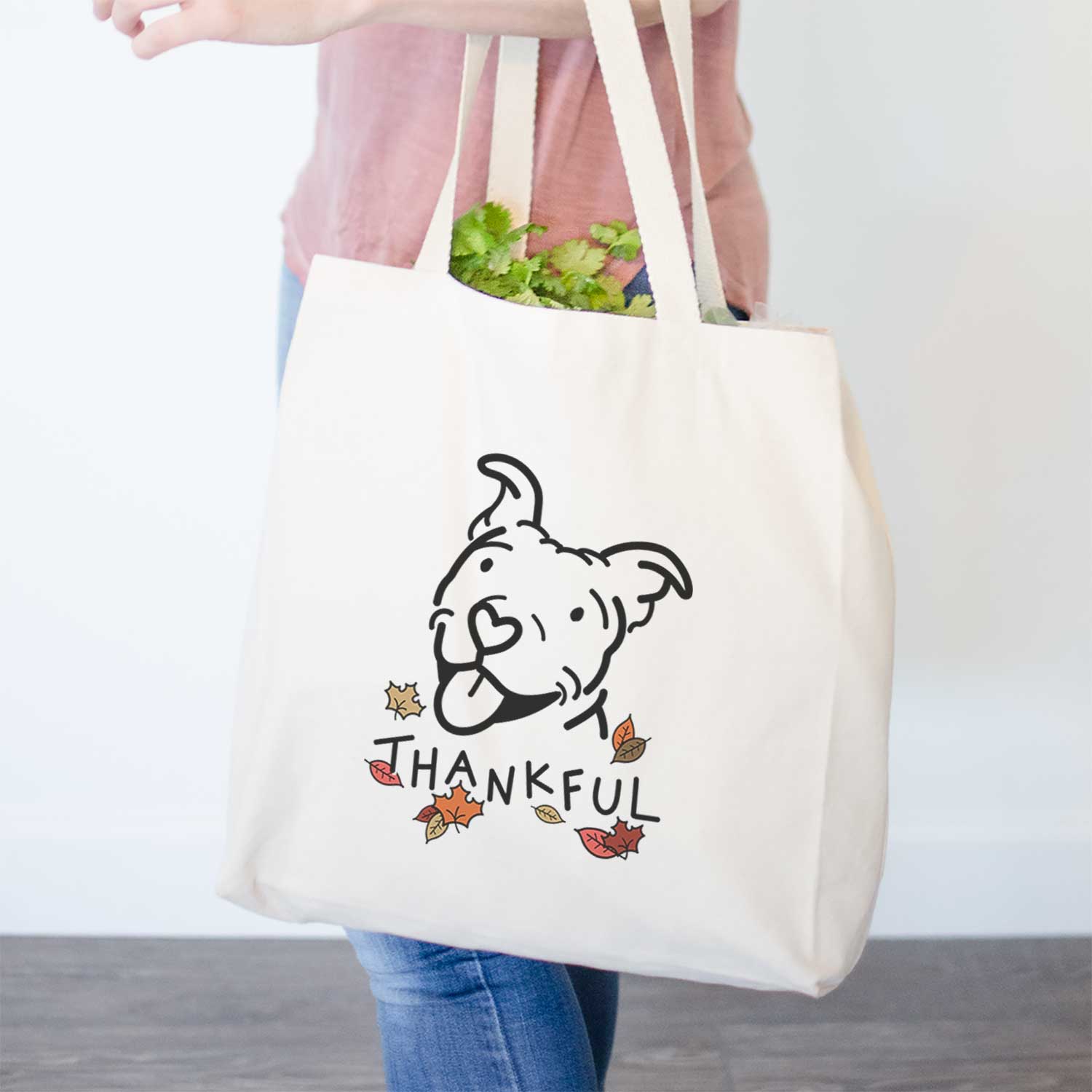 Thankful Pitbull - Arlo - Tote Bag