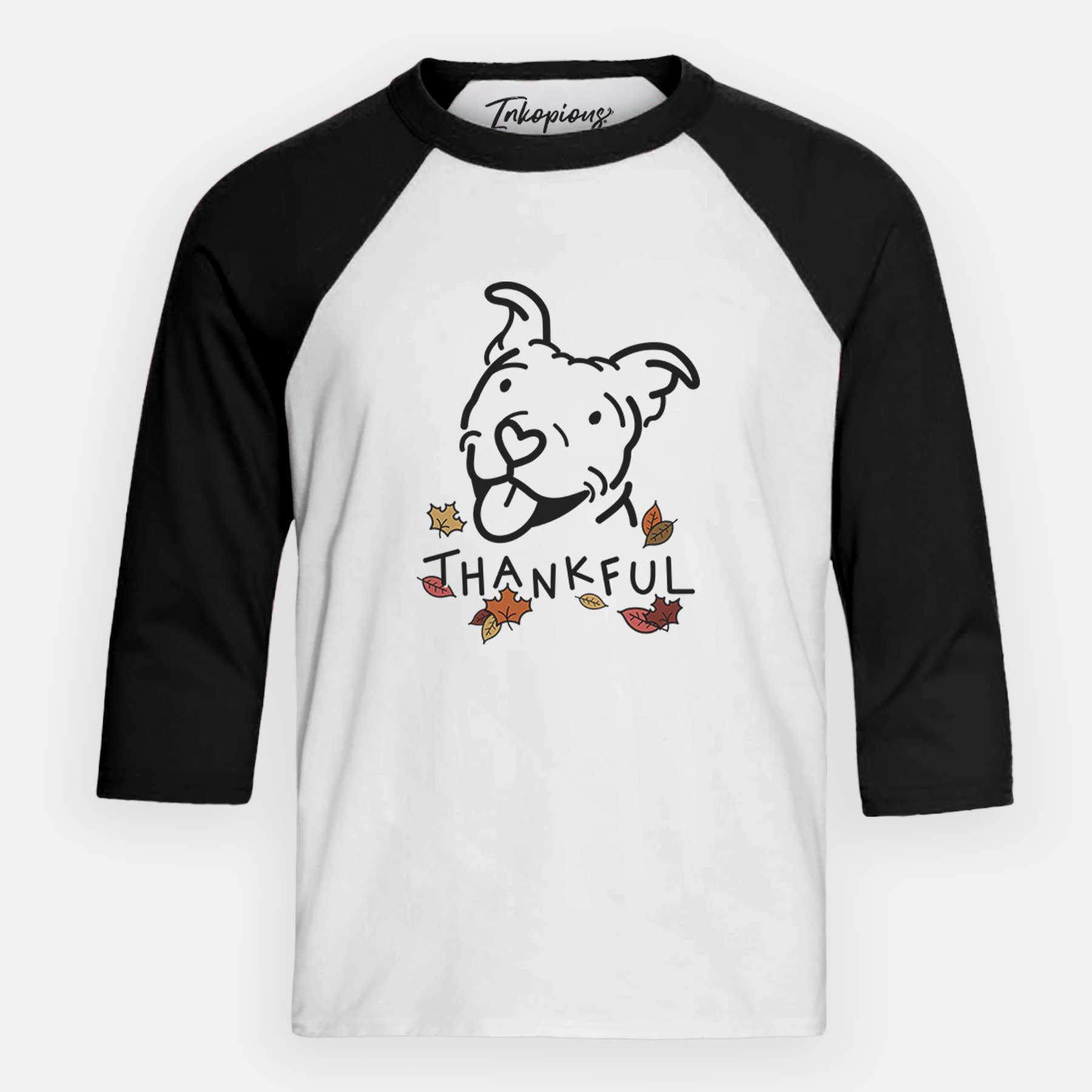 Thankful Pitbull - Arlo - Youth 3/4 Long Sleeve