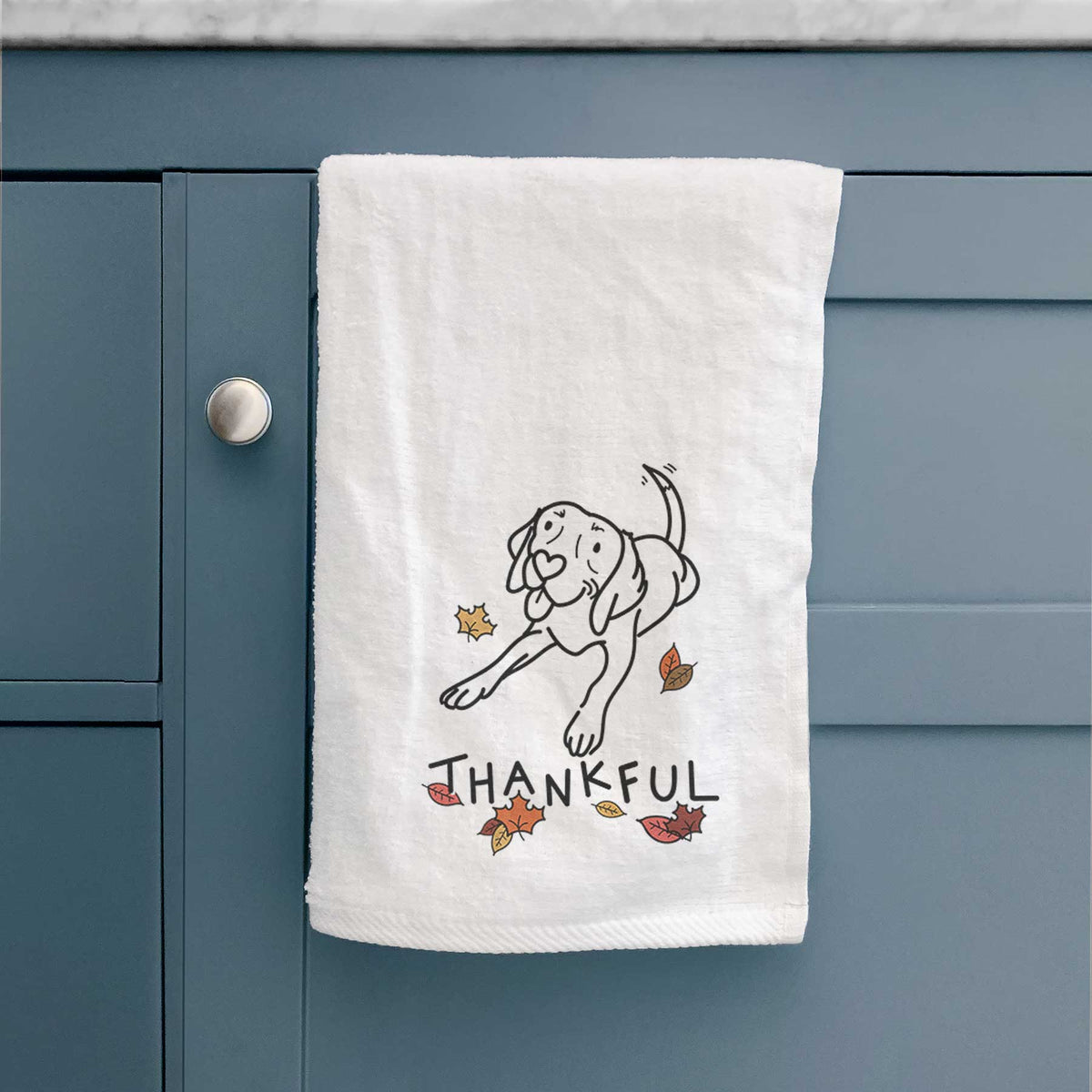 Thankful Beagle - Bagel - Decorative Hand Towel