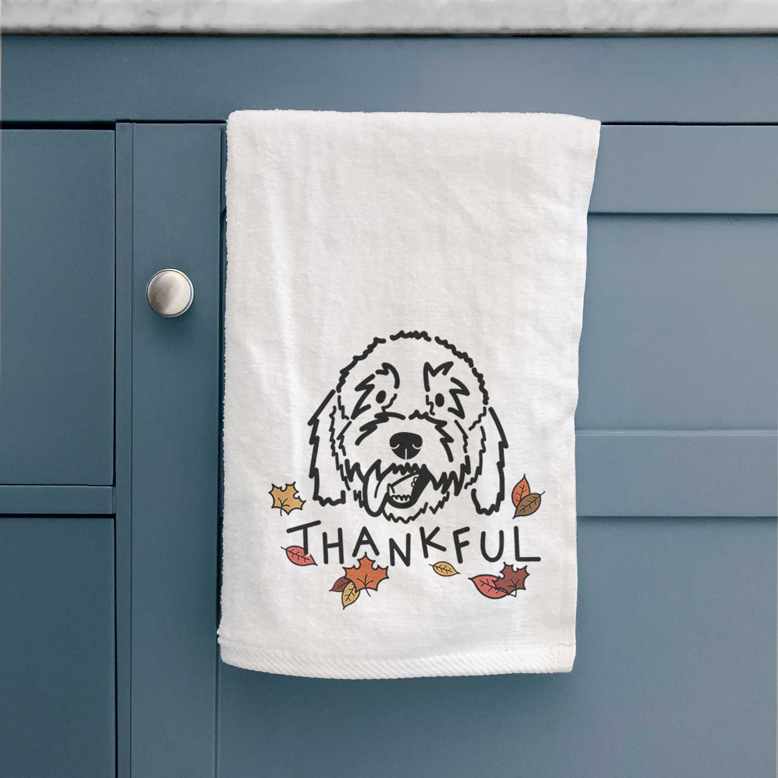 Thankful Goldendoodle - Barry - Decorative Hand Towel
