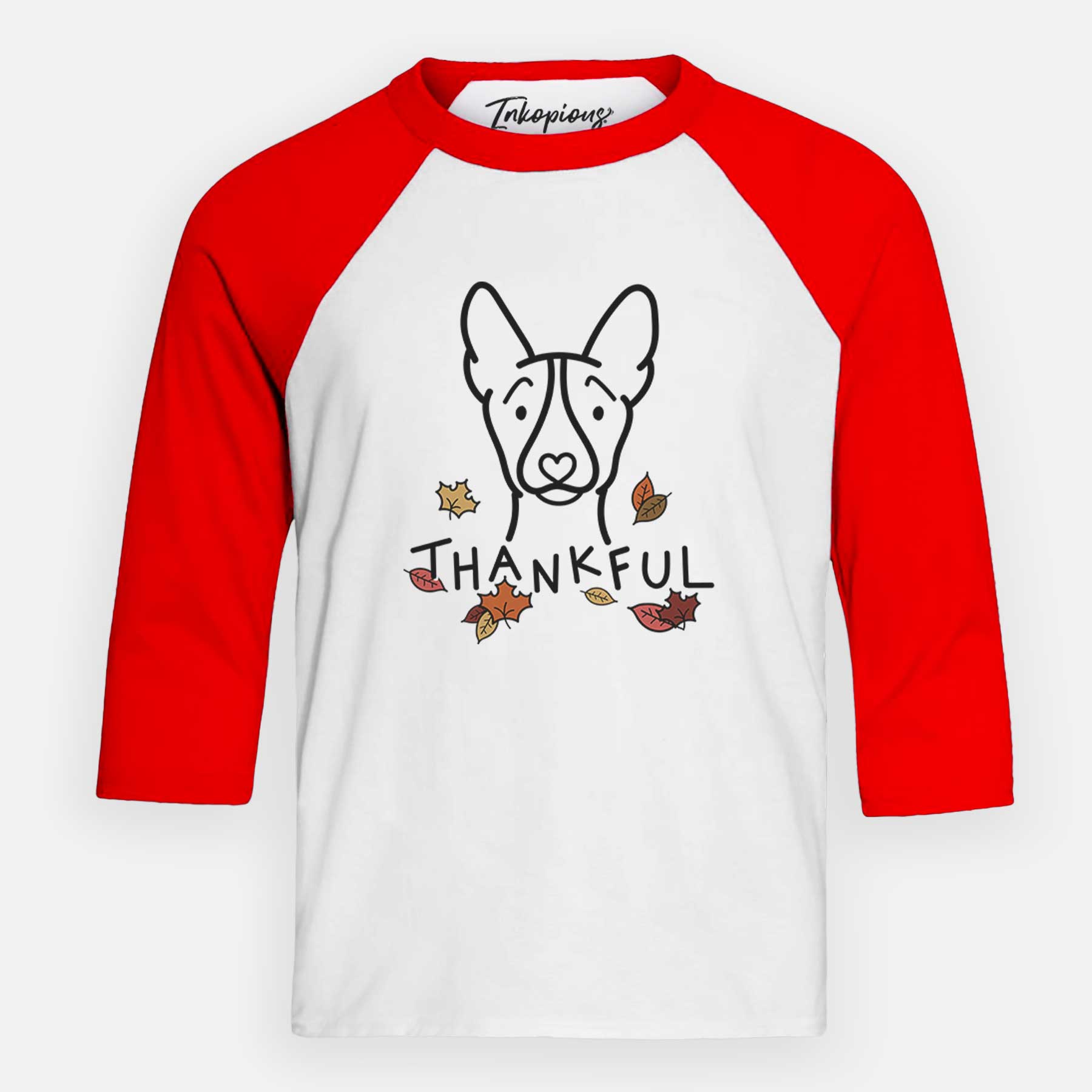 Thankful Basenji - Youth 3/4 Long Sleeve