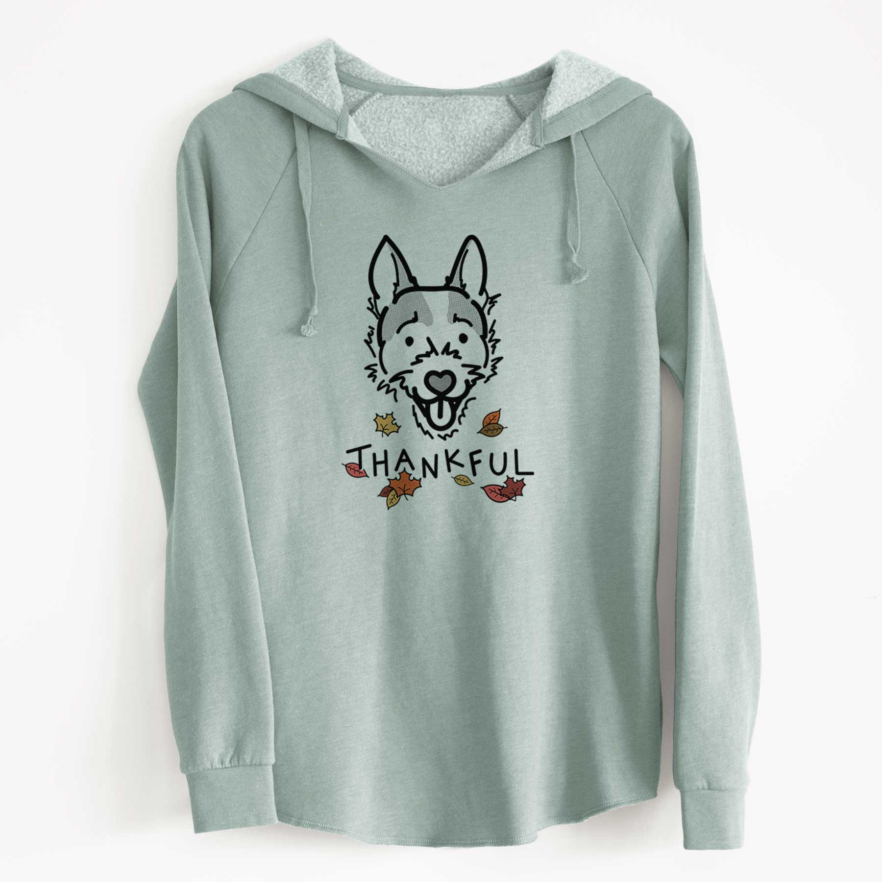 Thankful Jack Russell Terrier - Baxter - Cali Wave Hooded Sweatshirt