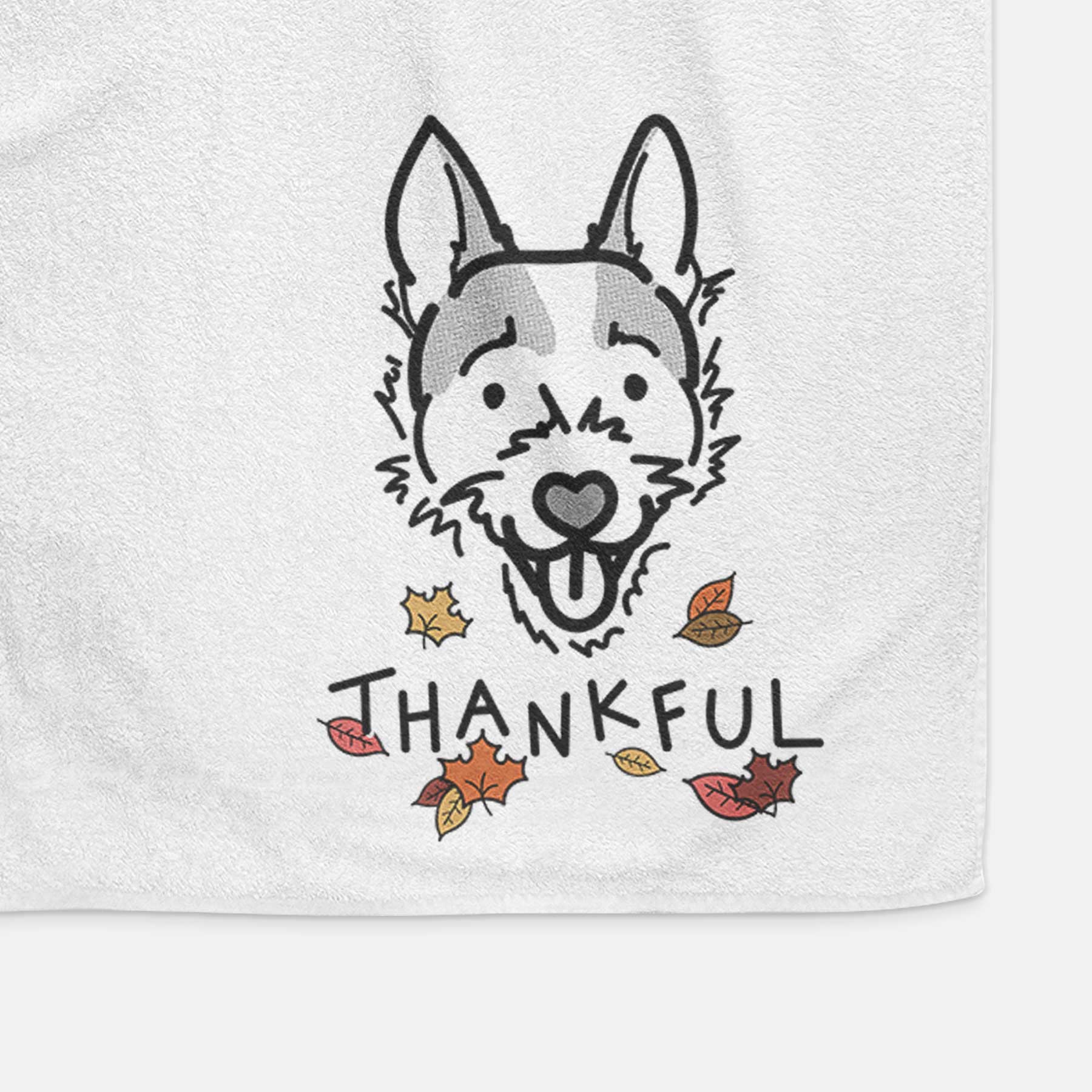 Thankful Jack Russell Terrier - Baxter - Decorative Hand Towel