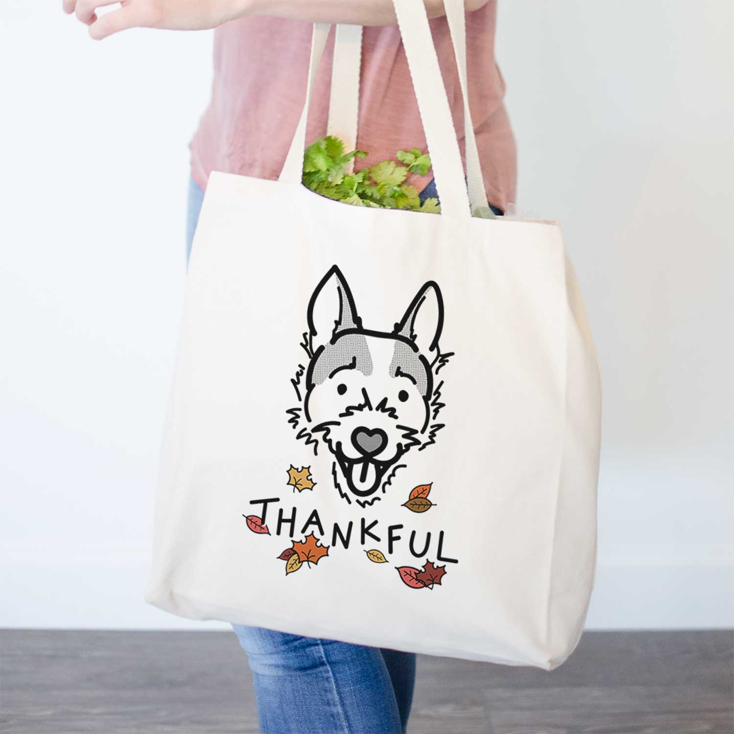 Thankful Jack Russell Terrier - Baxter - Tote Bag