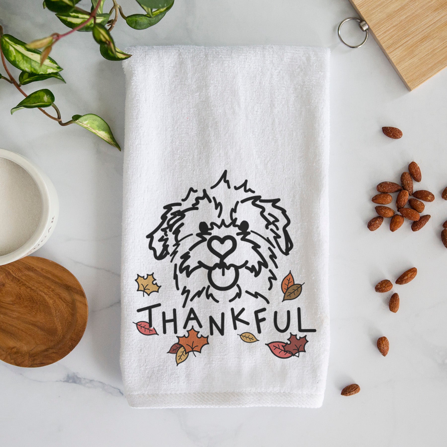 Thankful Mixed Breed - Bea - Decorative Hand Towel