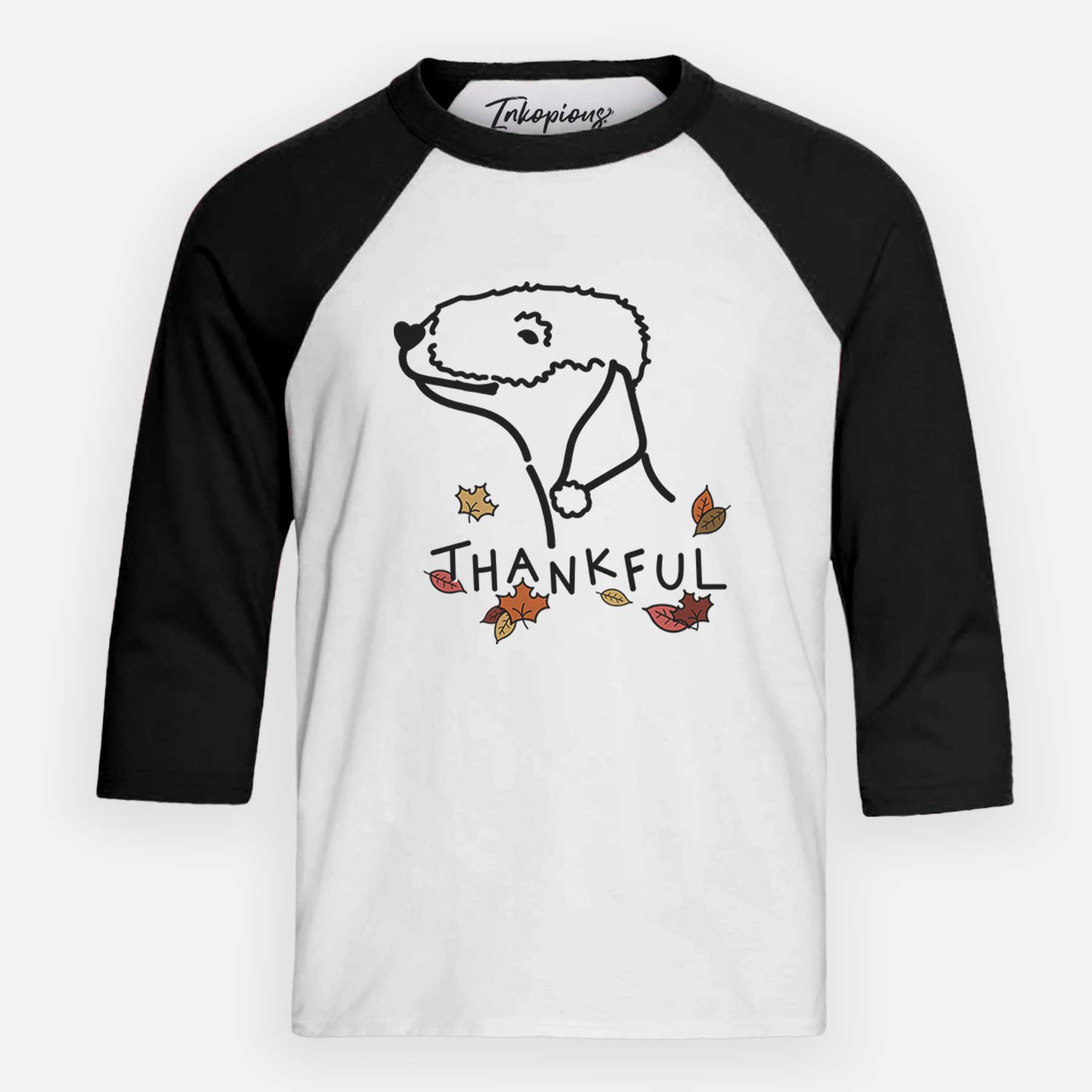 Thankful Bedlington Terrier - Youth 3/4 Long Sleeve