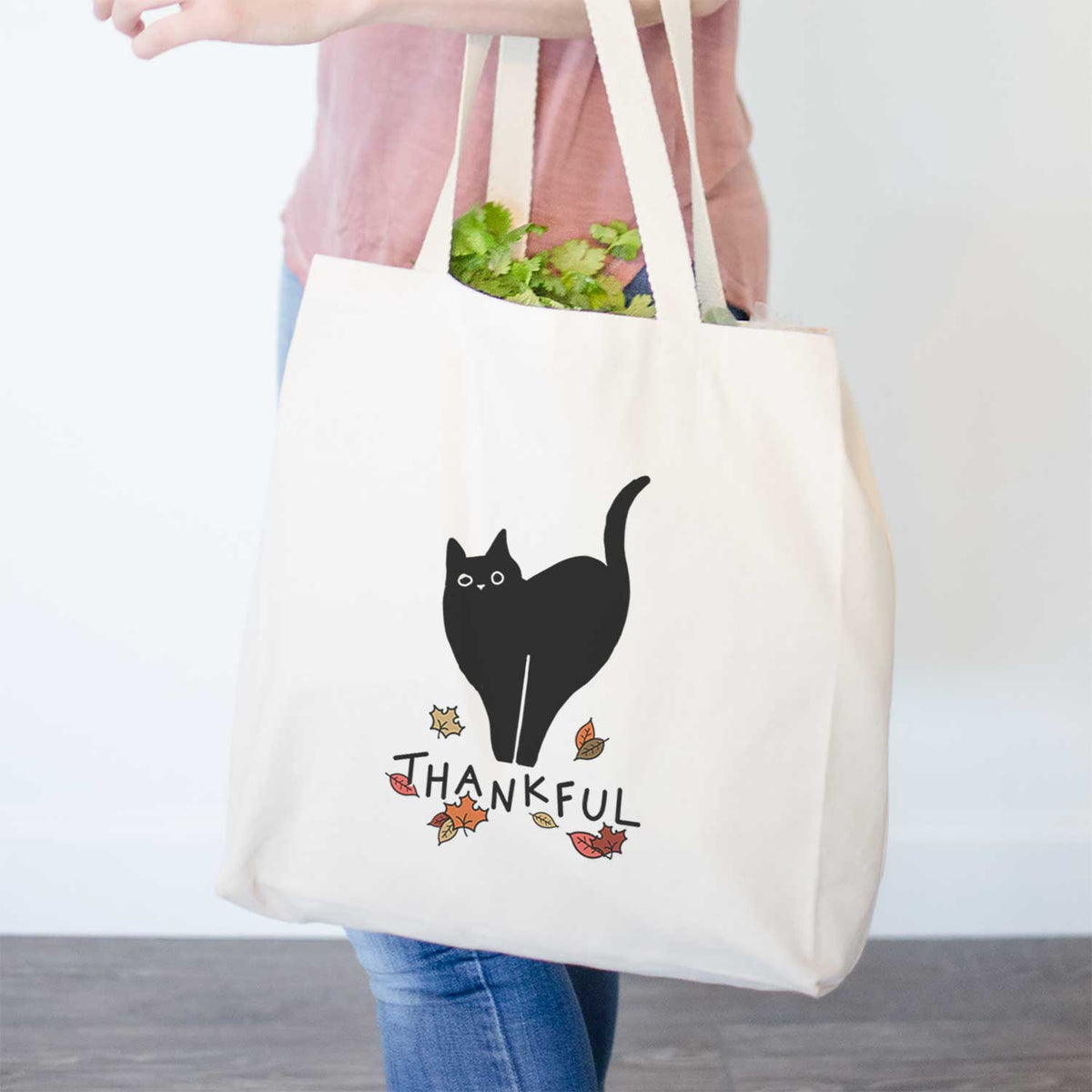 Thankful Black Cat - Bella - Tote Bag