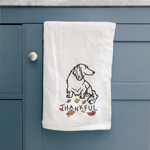 Thankful Dachshund - Bella - Hand Towel