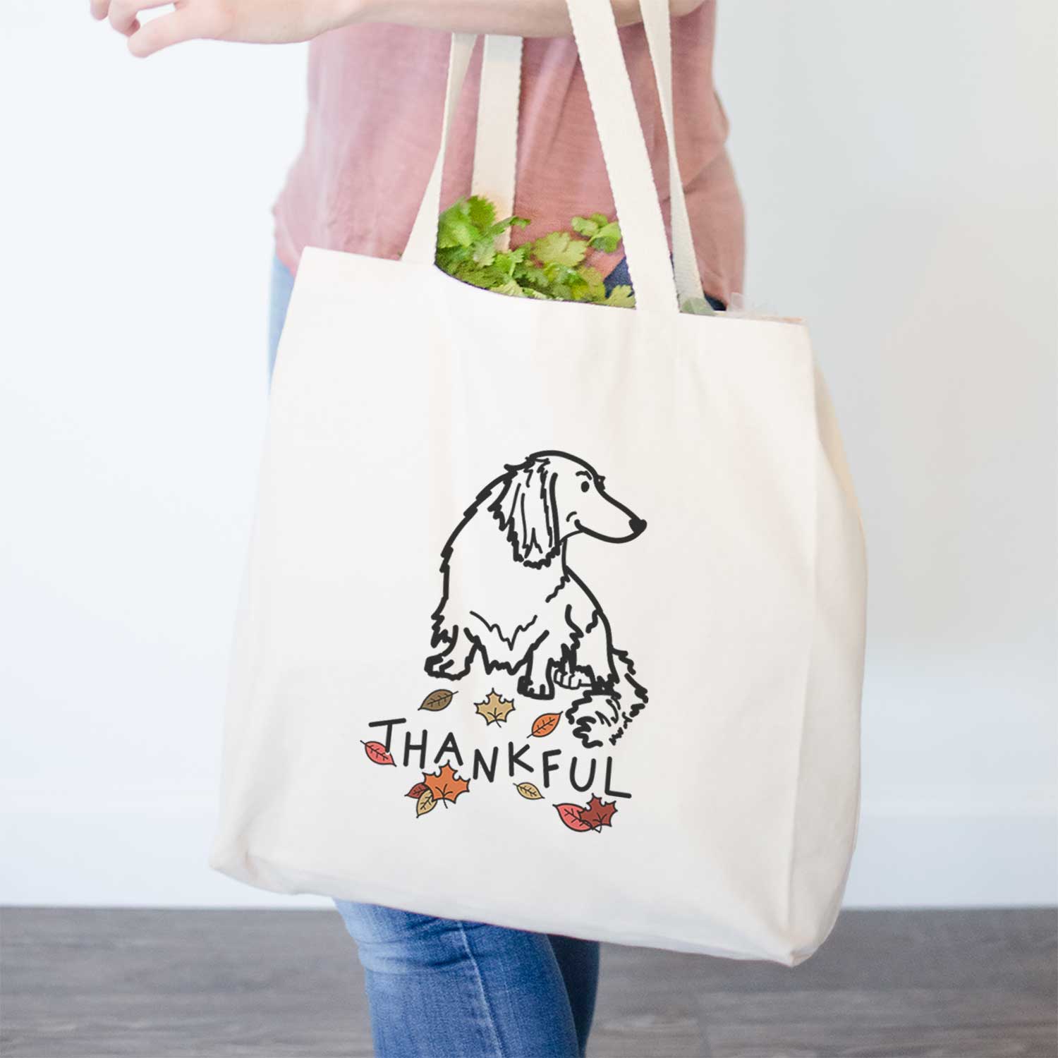 Thankful Dachshund - Bella - Tote Bag