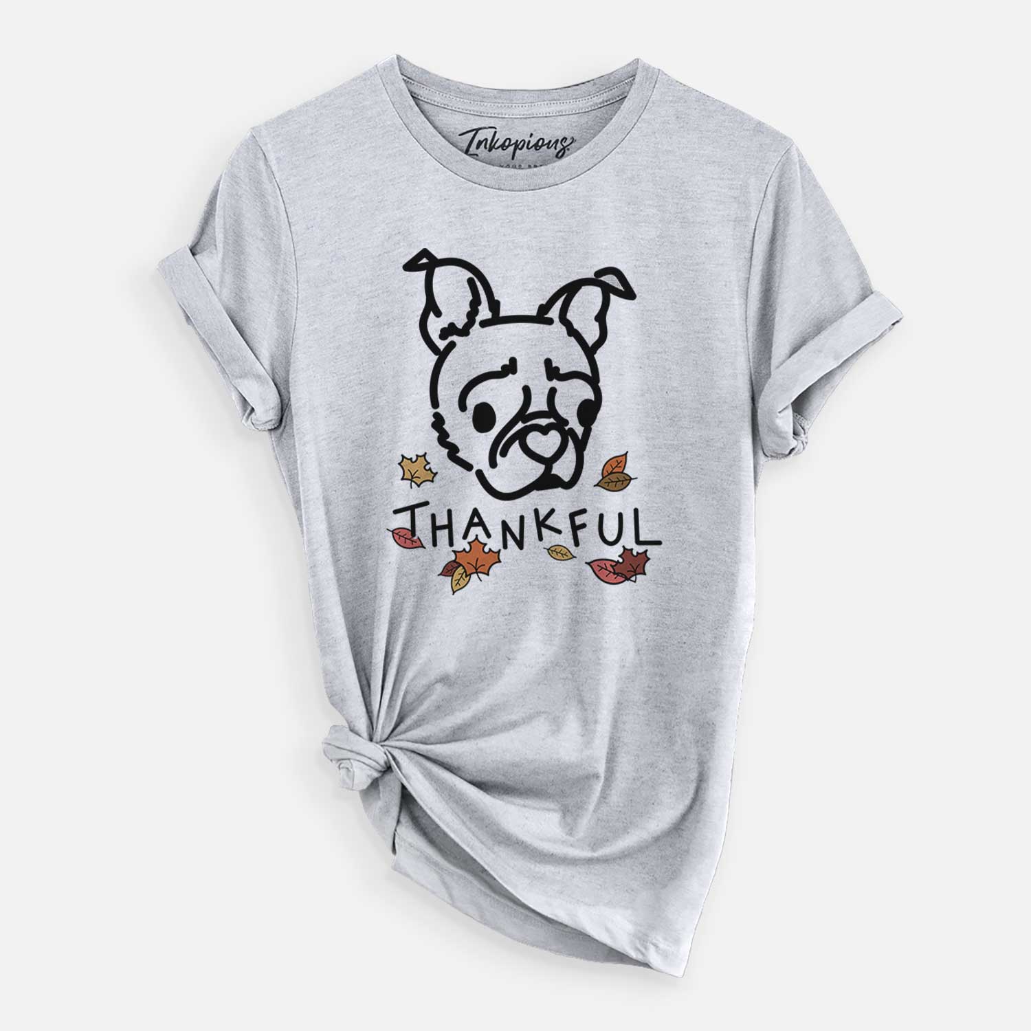 Thankful Pug Boston Terrier Mix - Bella - Unisex Crewneck