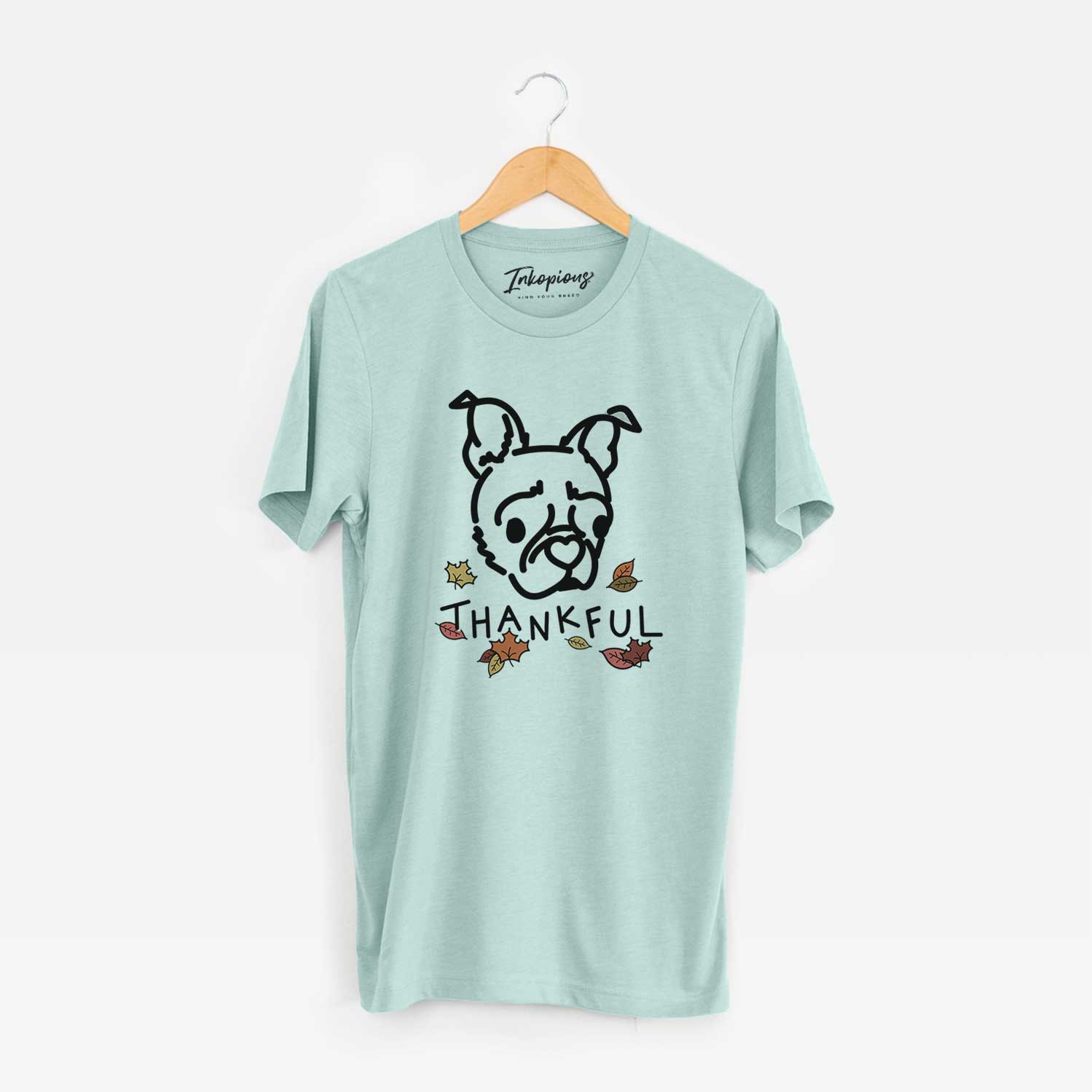 Thankful Pug Boston Terrier Mix - Bella - Unisex Crewneck