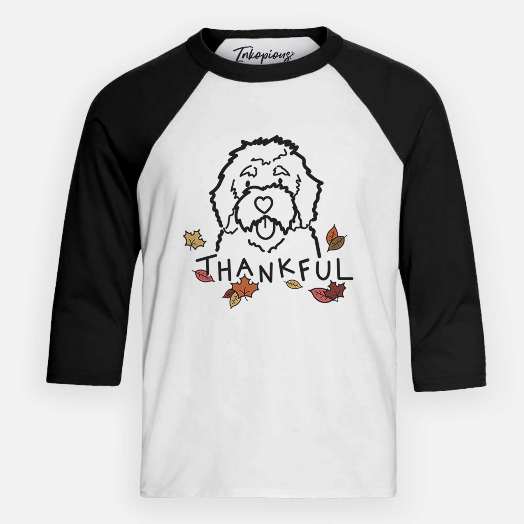 Thankful Bernedoodle - Youth 3/4 Long Sleeve