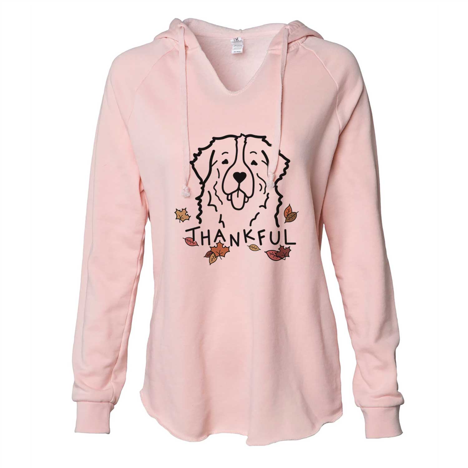 Thankful Bernese Mountain Dog - Cali Wave Hooded Sweatshirt