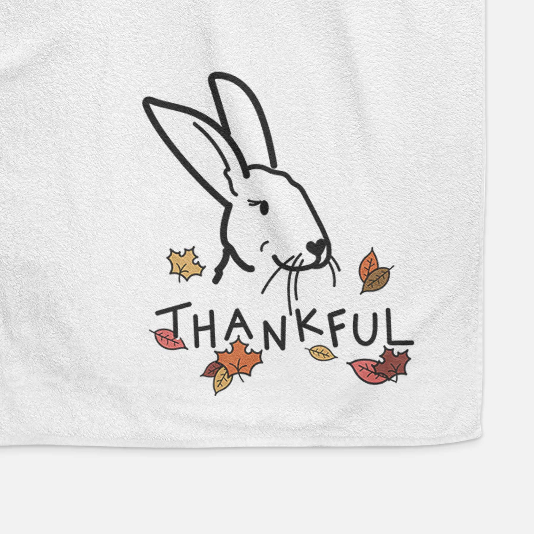 Thankful Rex Rabbit - Betsy - Decorative Hand Towel