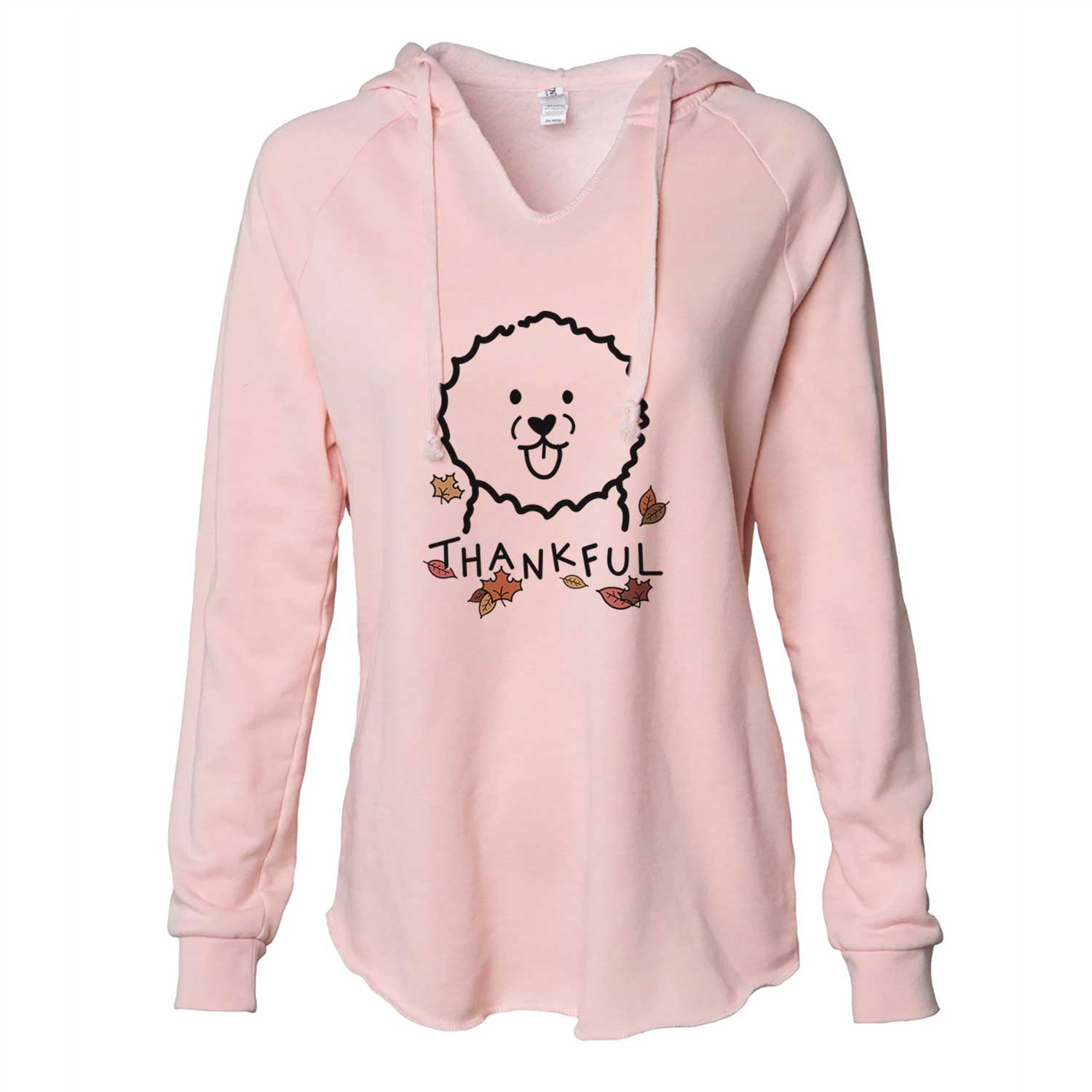 Thankful Bichon Frise - Cali Wave Hooded Sweatshirt