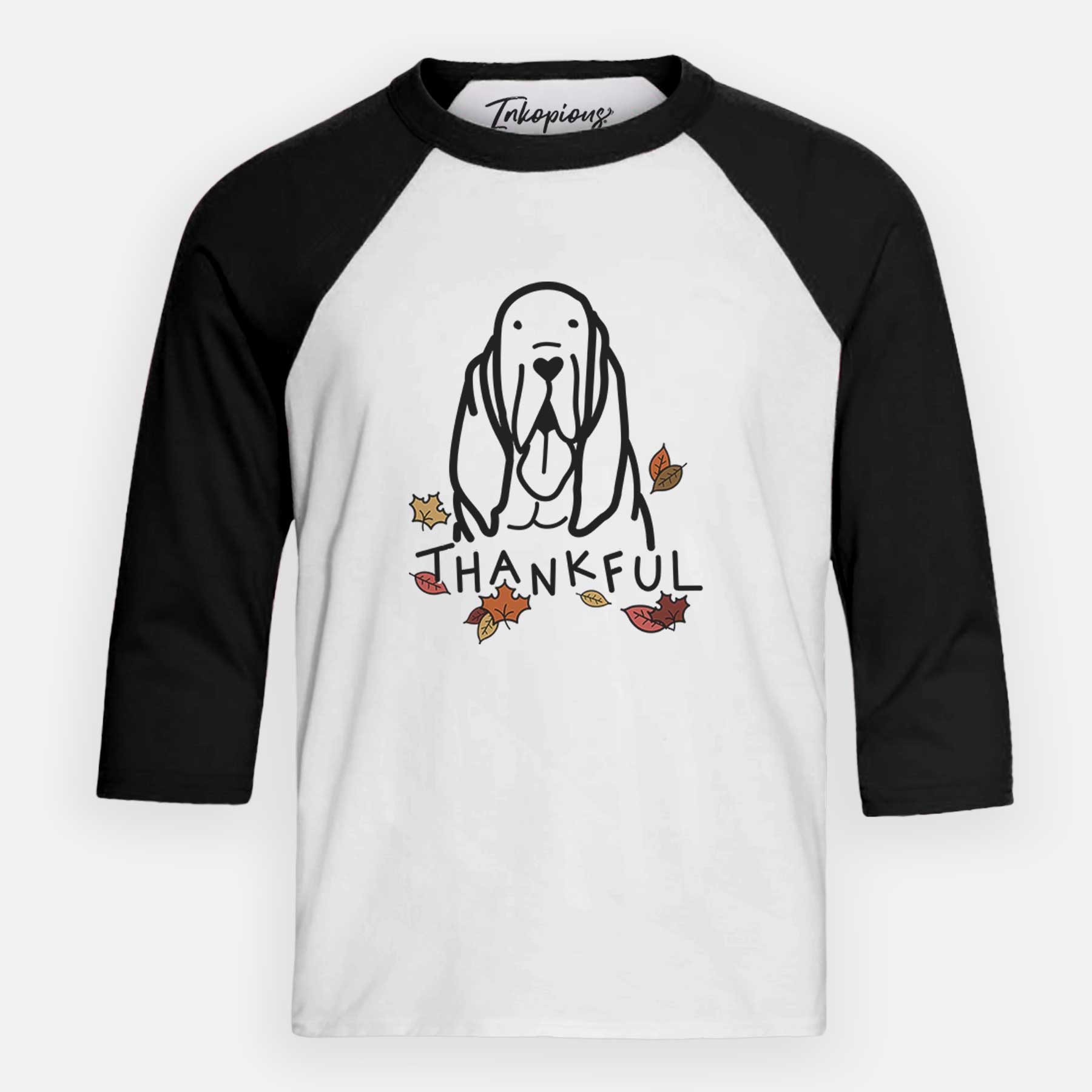 Thankful Bloodhound - Youth 3/4 Long Sleeve