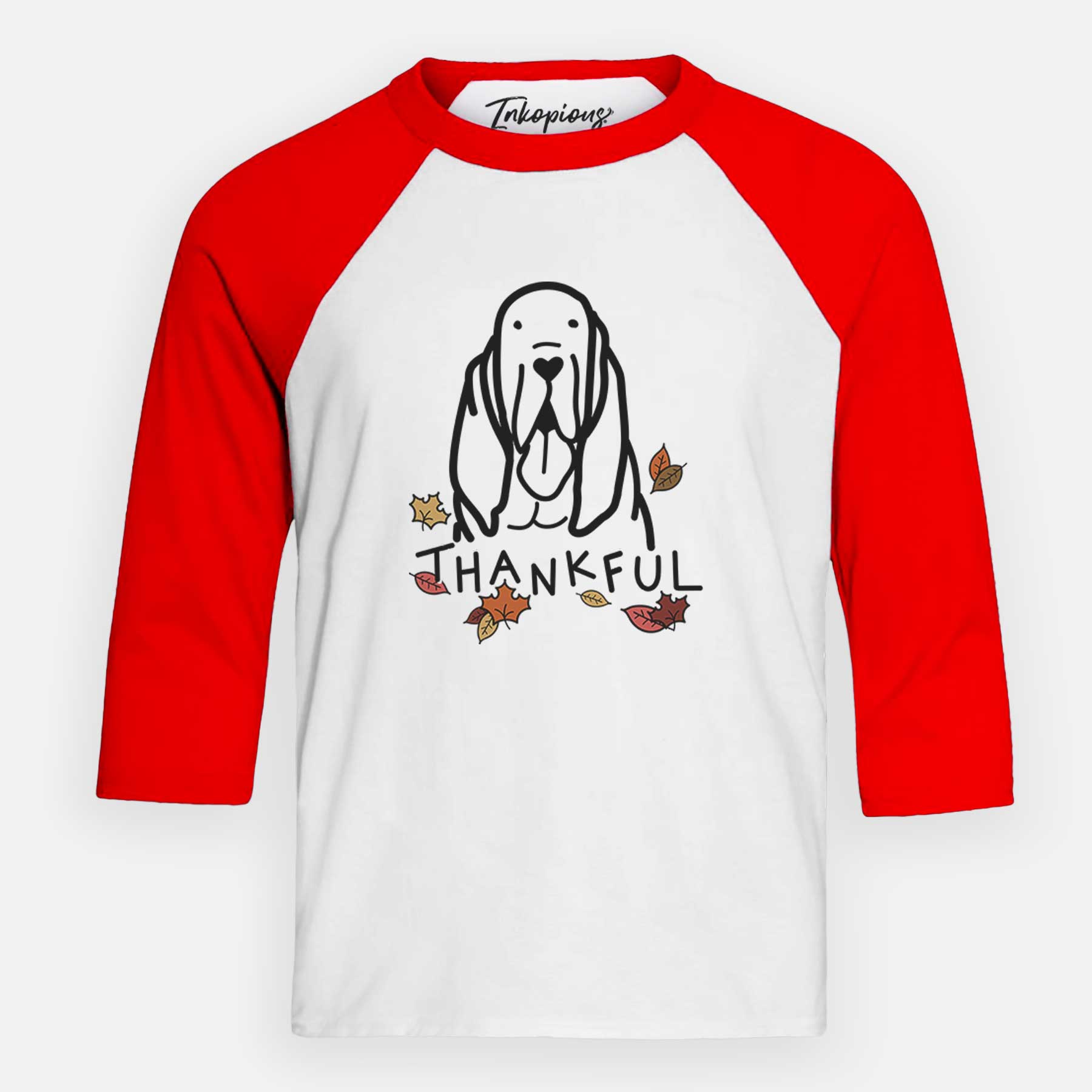 Thankful Bloodhound - Youth 3/4 Long Sleeve