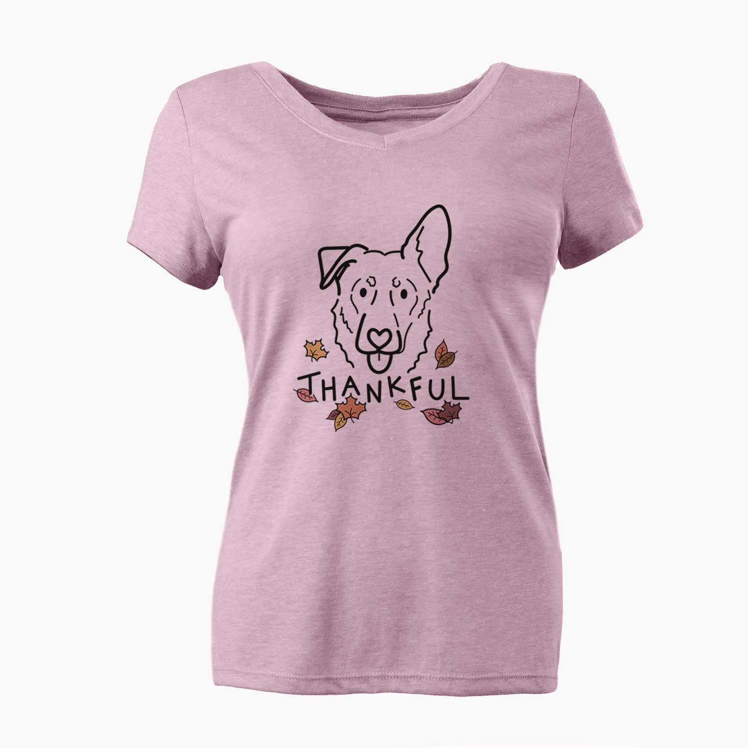 Thankful Shepherd Mix - Bodhi - Women's V-neck Shirt