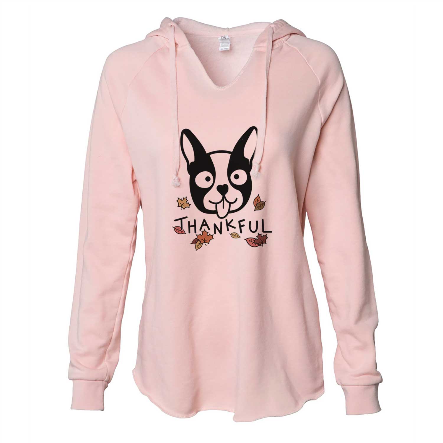 Thankful Boston Terrier - Cali Wave Hooded Sweatshirt