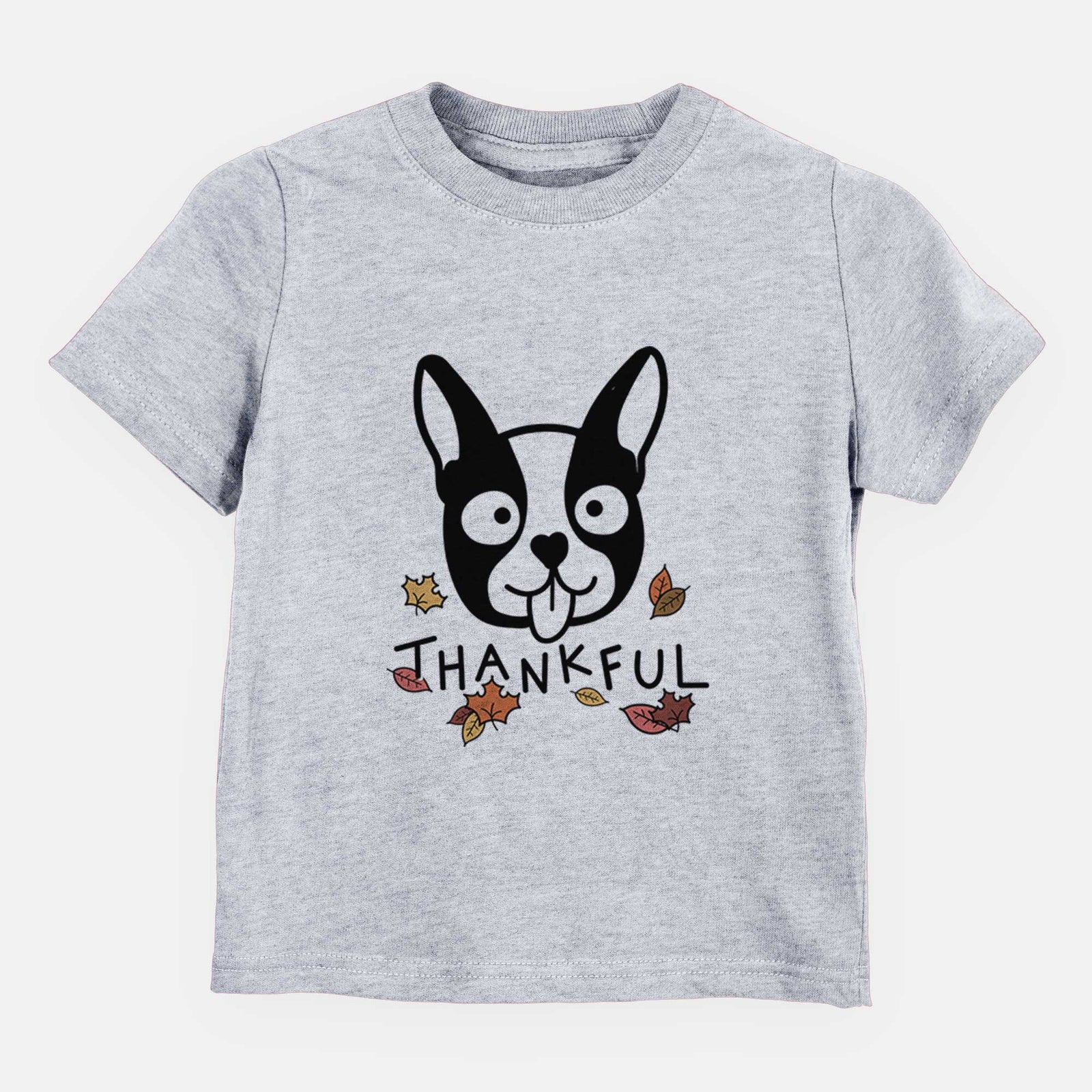 Thankful Boston Terrier - Kids/Youth/Toddler Shirt