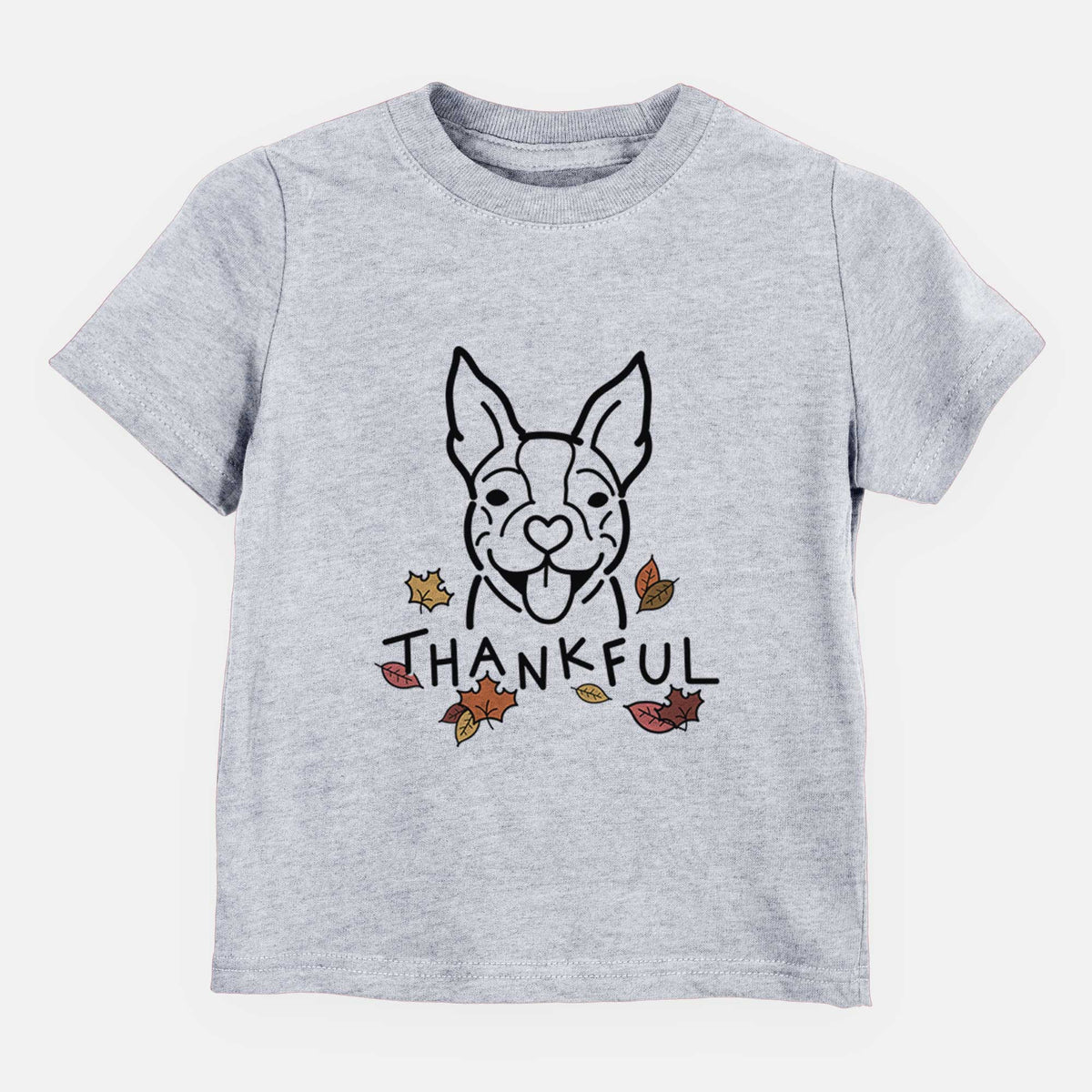 Thankful Happy Boston Terrier - Kids/Youth/Toddler Shirt