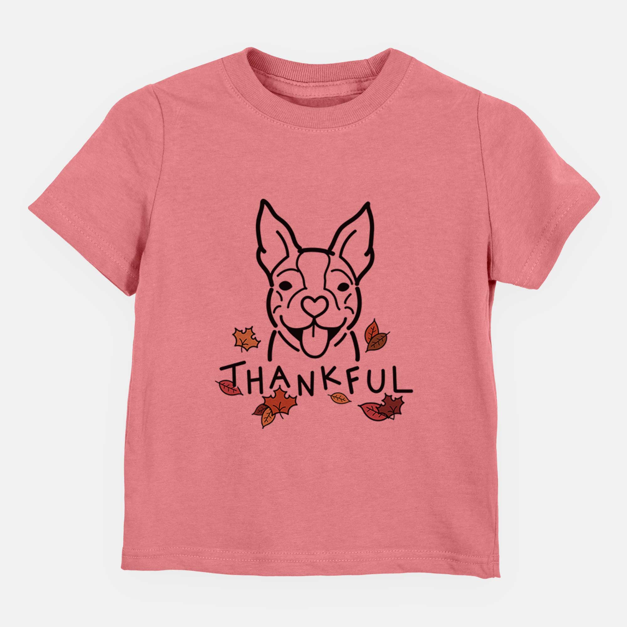 Thankful Happy Boston Terrier - Kids/Youth/Toddler Shirt