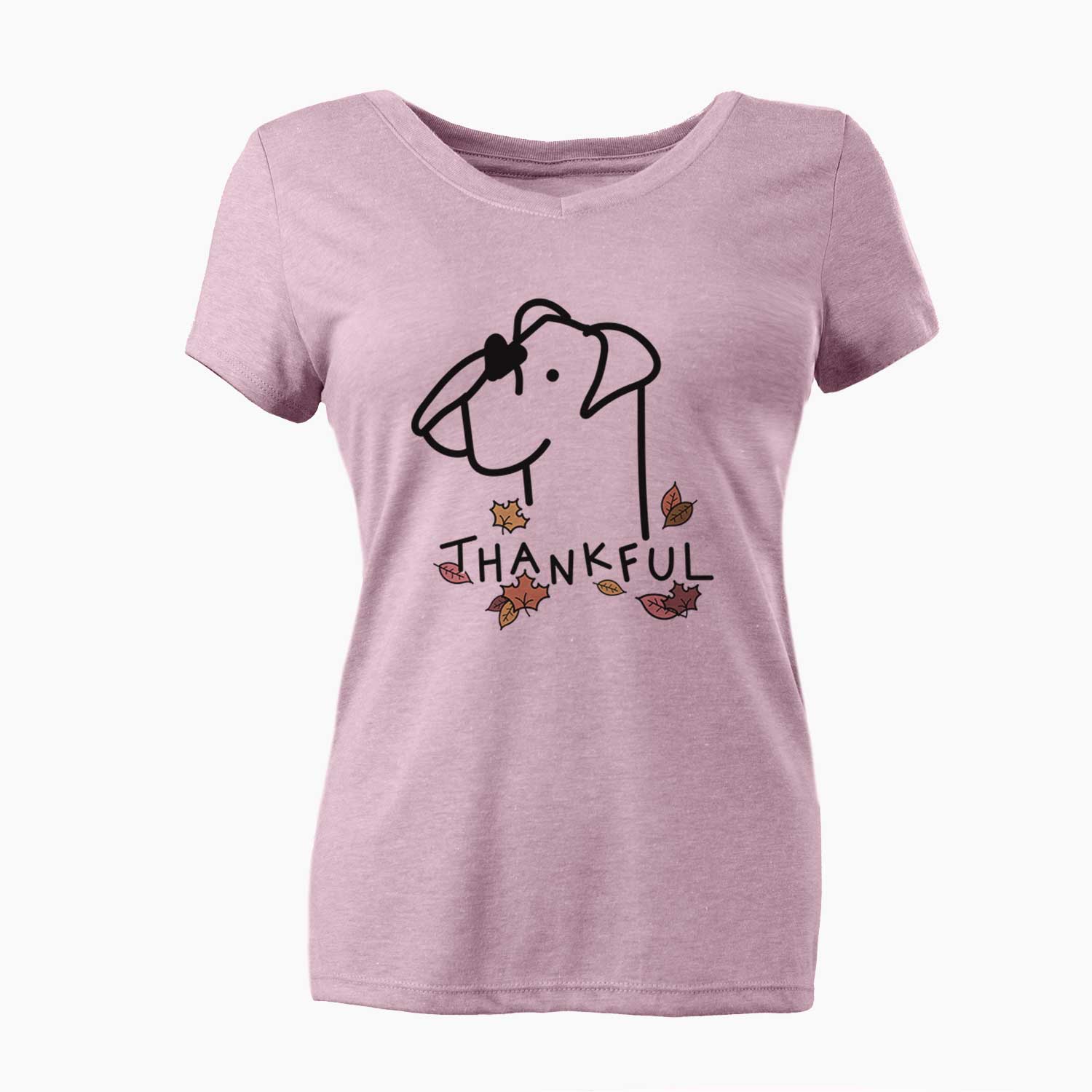 Thankful Boxer - Women's V-neck Shirt