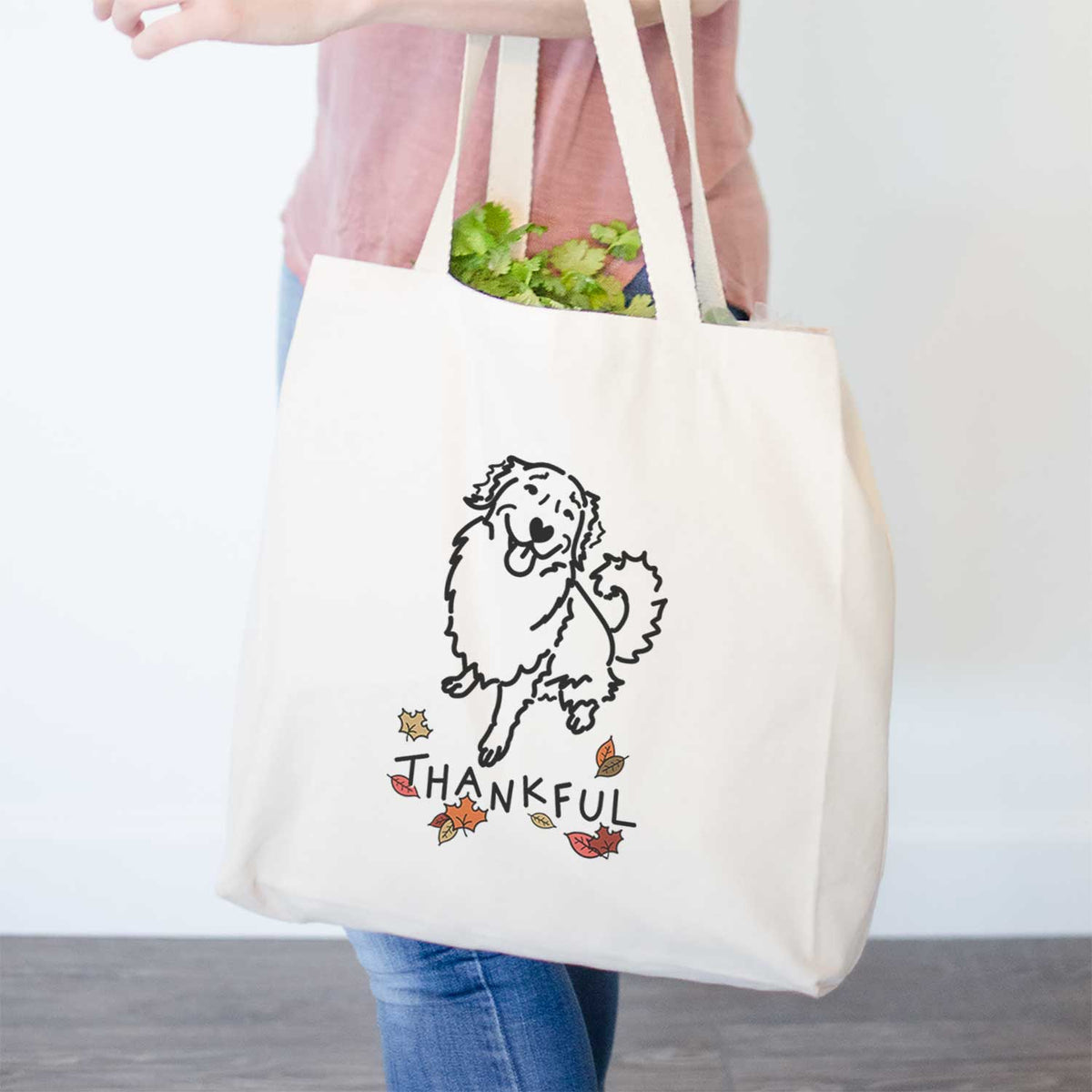 Thankful Golden Retriever - Brinkley - Tote Bag