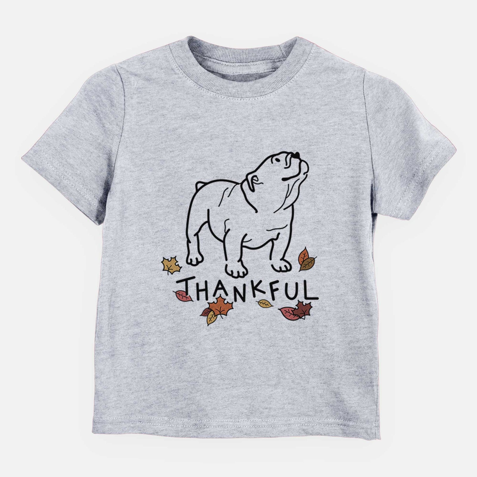 Thankful English Bulldog - Bruno - Kids/Youth/Toddler Shirt