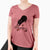 Thankful Black Cat - Bug - Women's V-neck Shirt