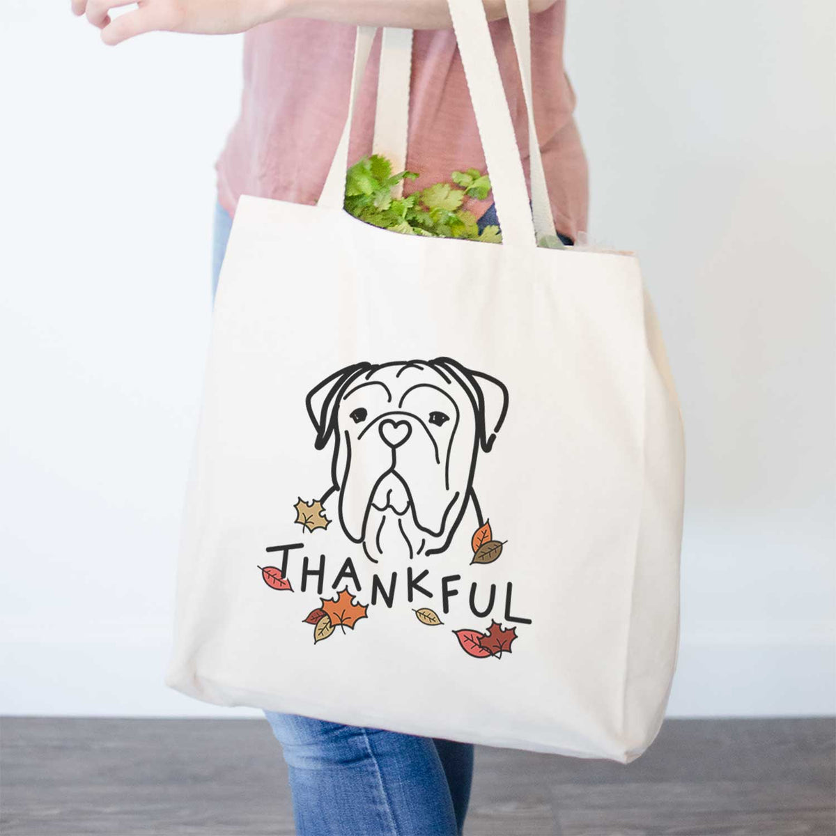 Thankful Bull Mastiff - Vivian - Tote Bag