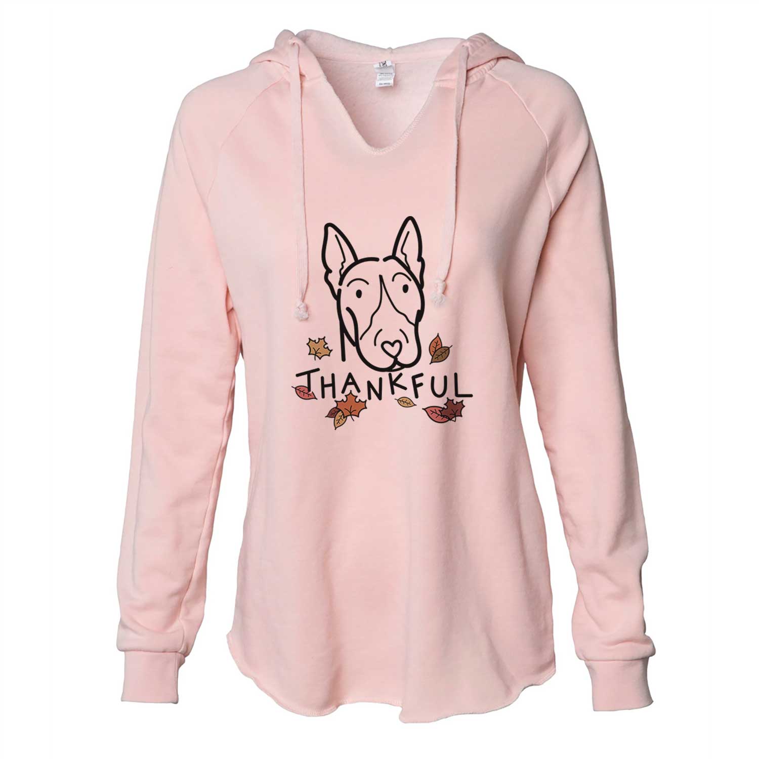 Thankful Bull Terrier - Cali Wave Hooded Sweatshirt