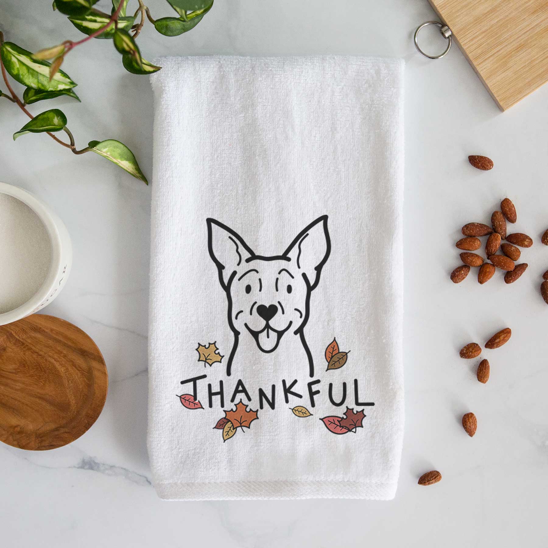 Thankful Carolina Dog - Decorative Hand Towel